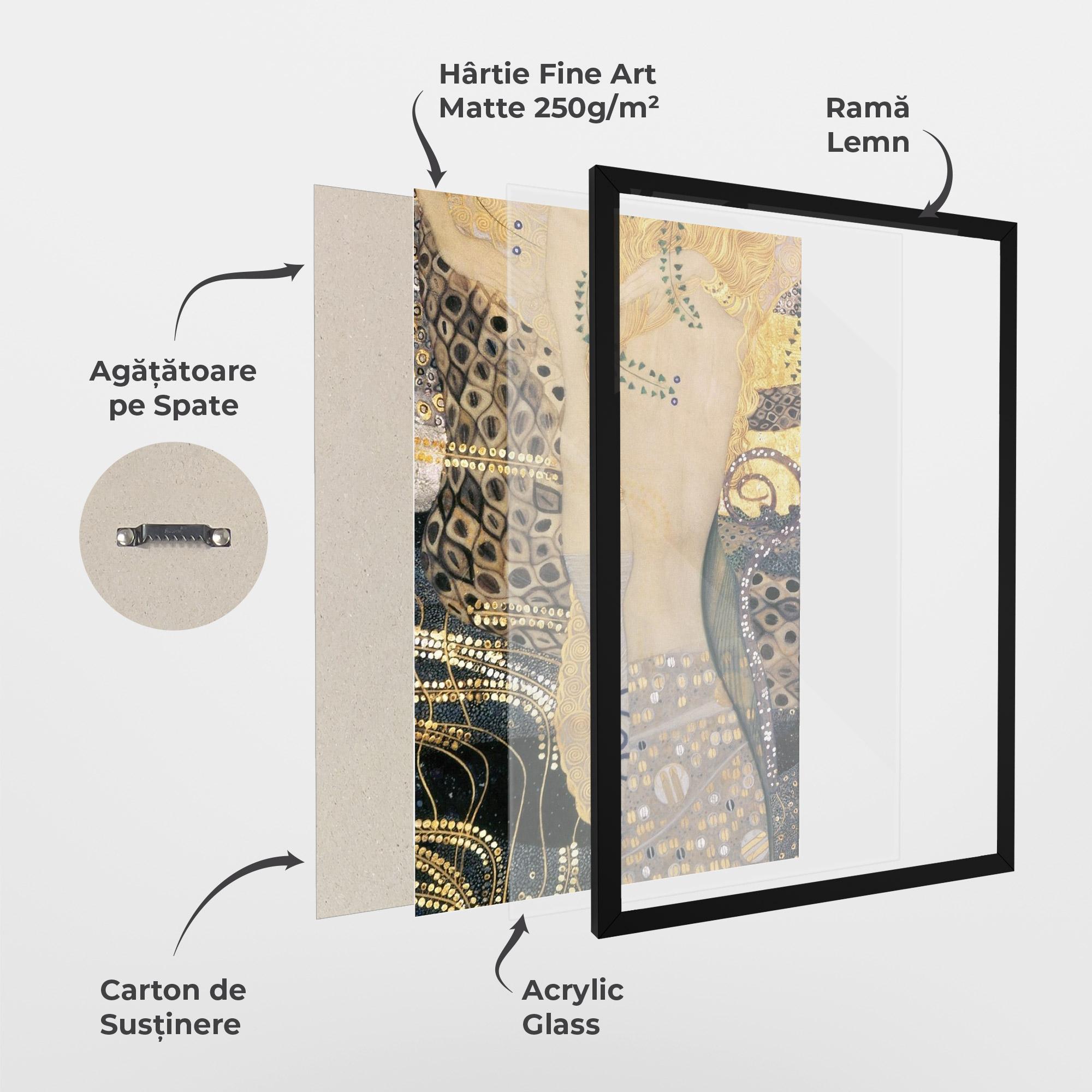 Poster Înrămat Gustav Klimt Paint mockup 1