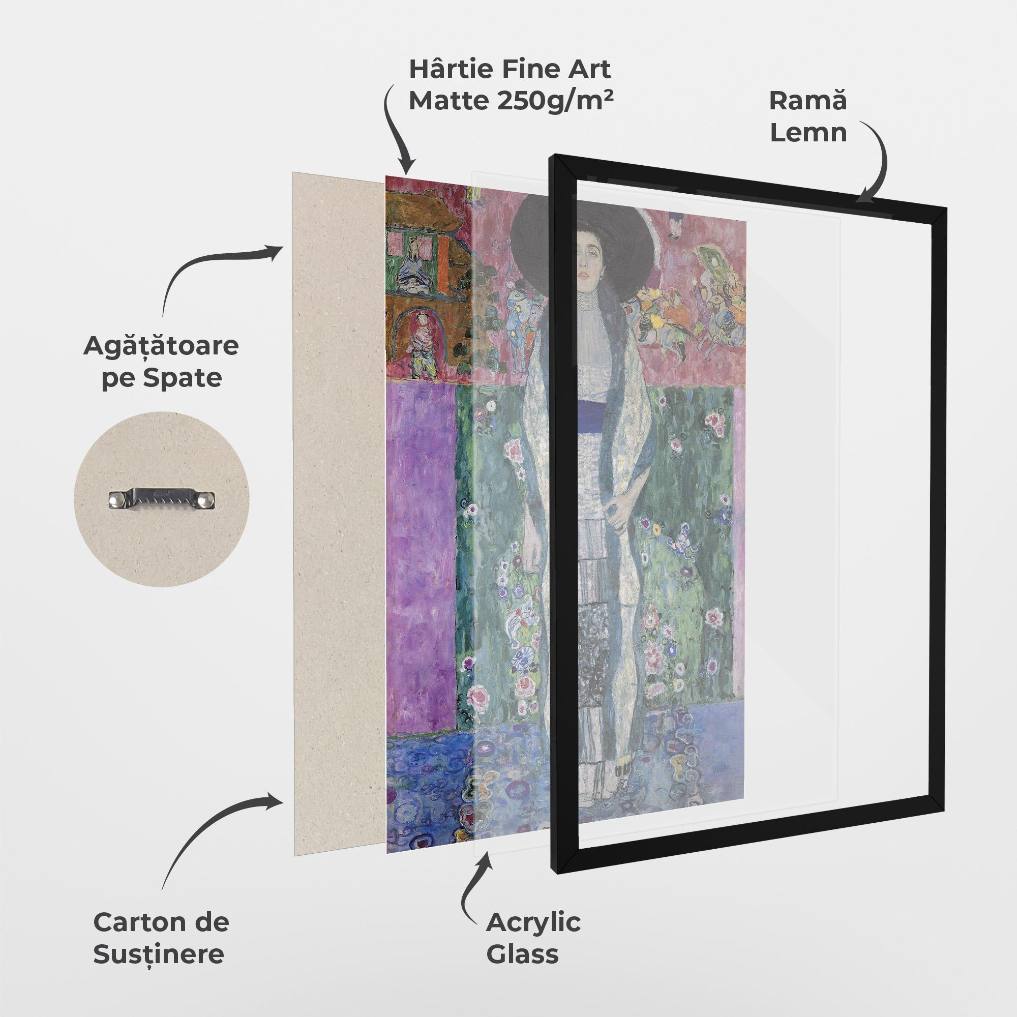 Poster Înrămat Portrait Of Adele Bloch mockup 1