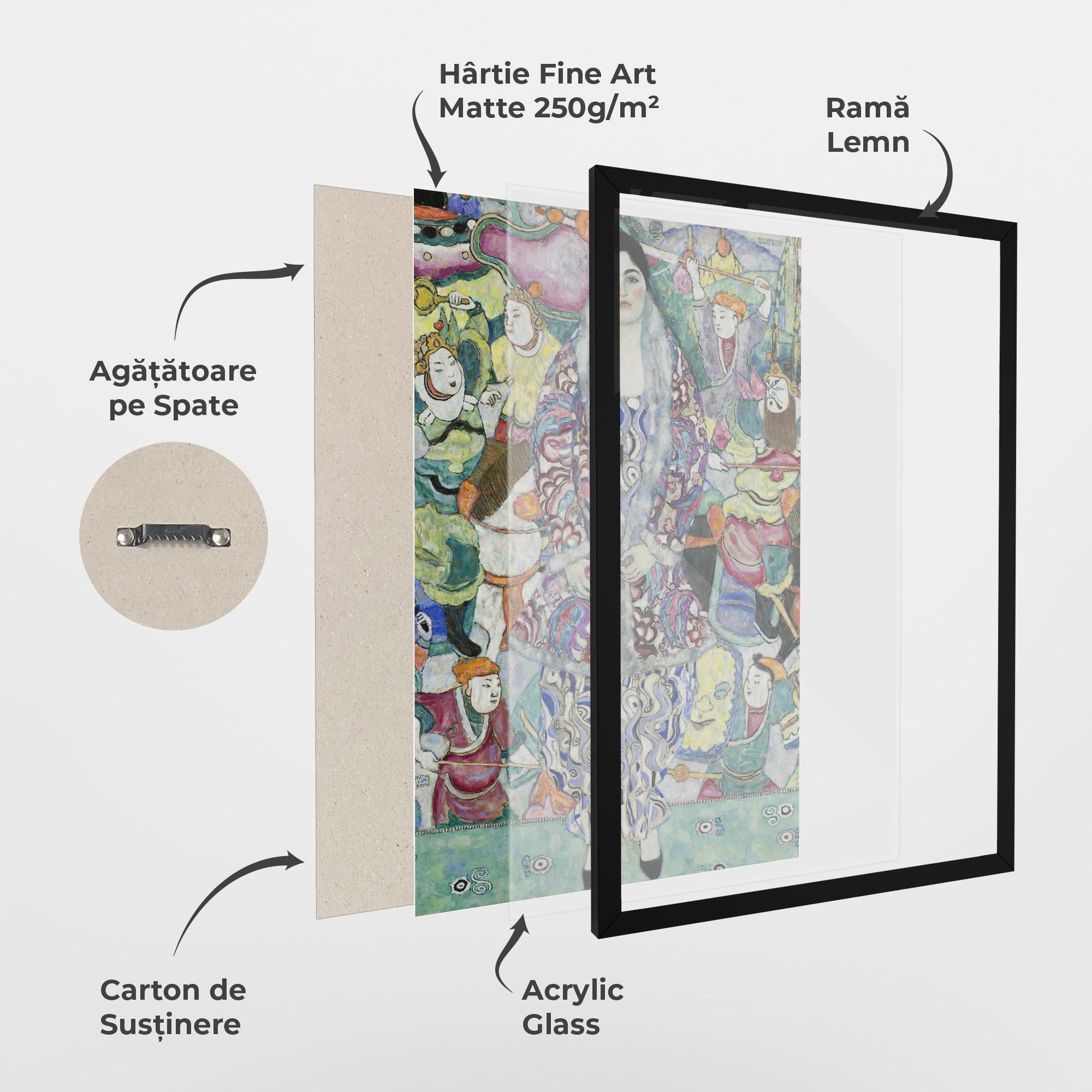 Poster Înrămat Portrait Of Friedericke mockup 1