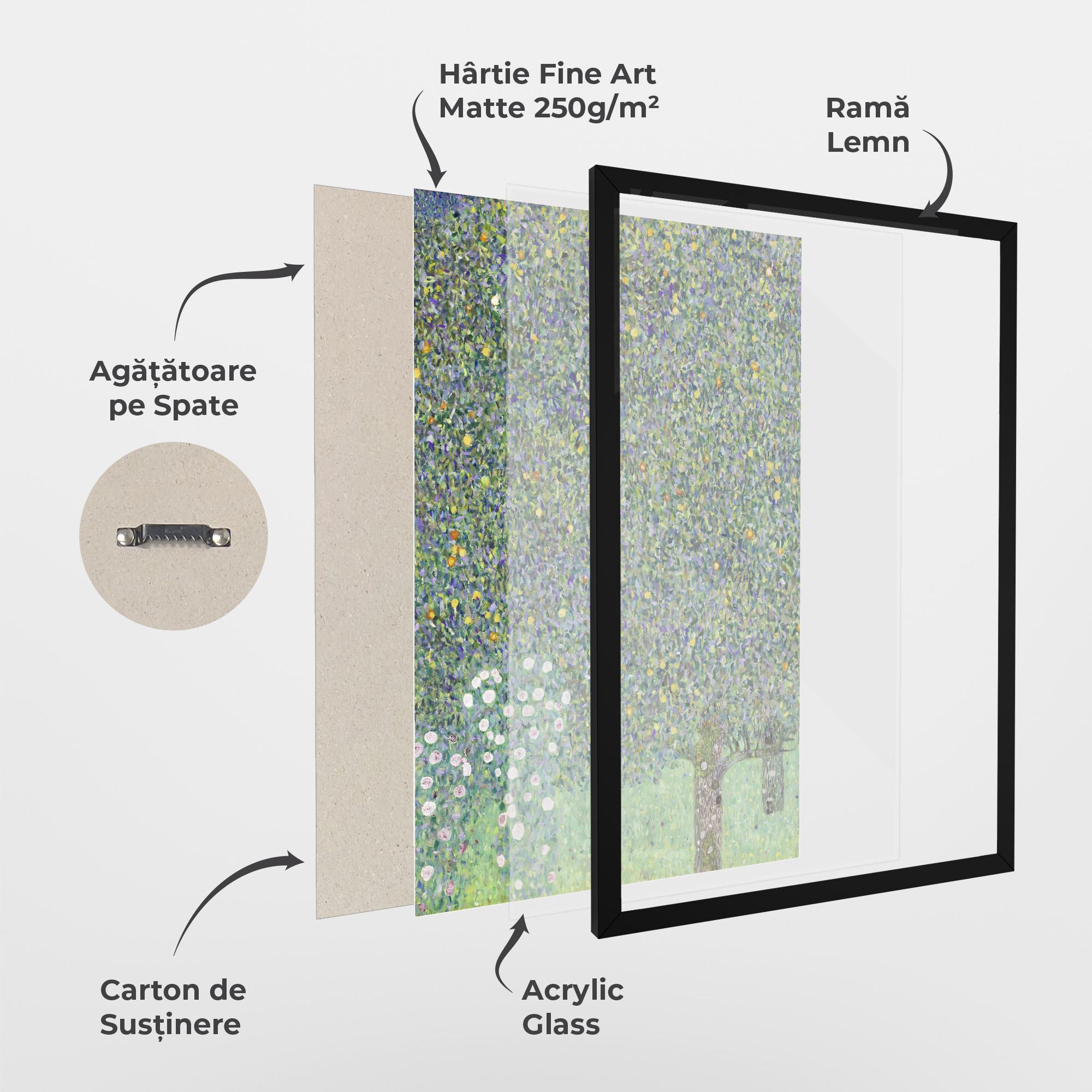 Poster Înrămat Rosebushes mockup 1