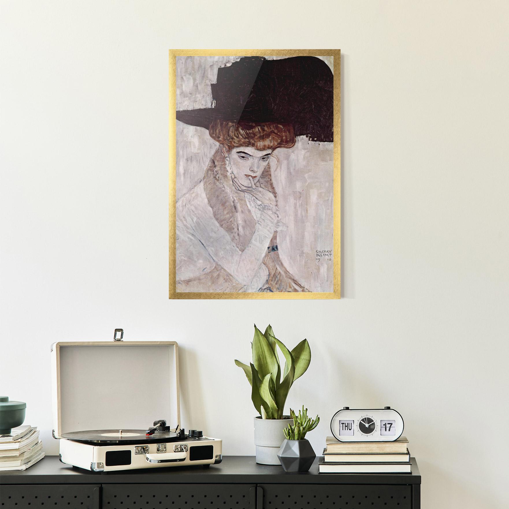 Poster Înrămat Klimt Woman mockup 2