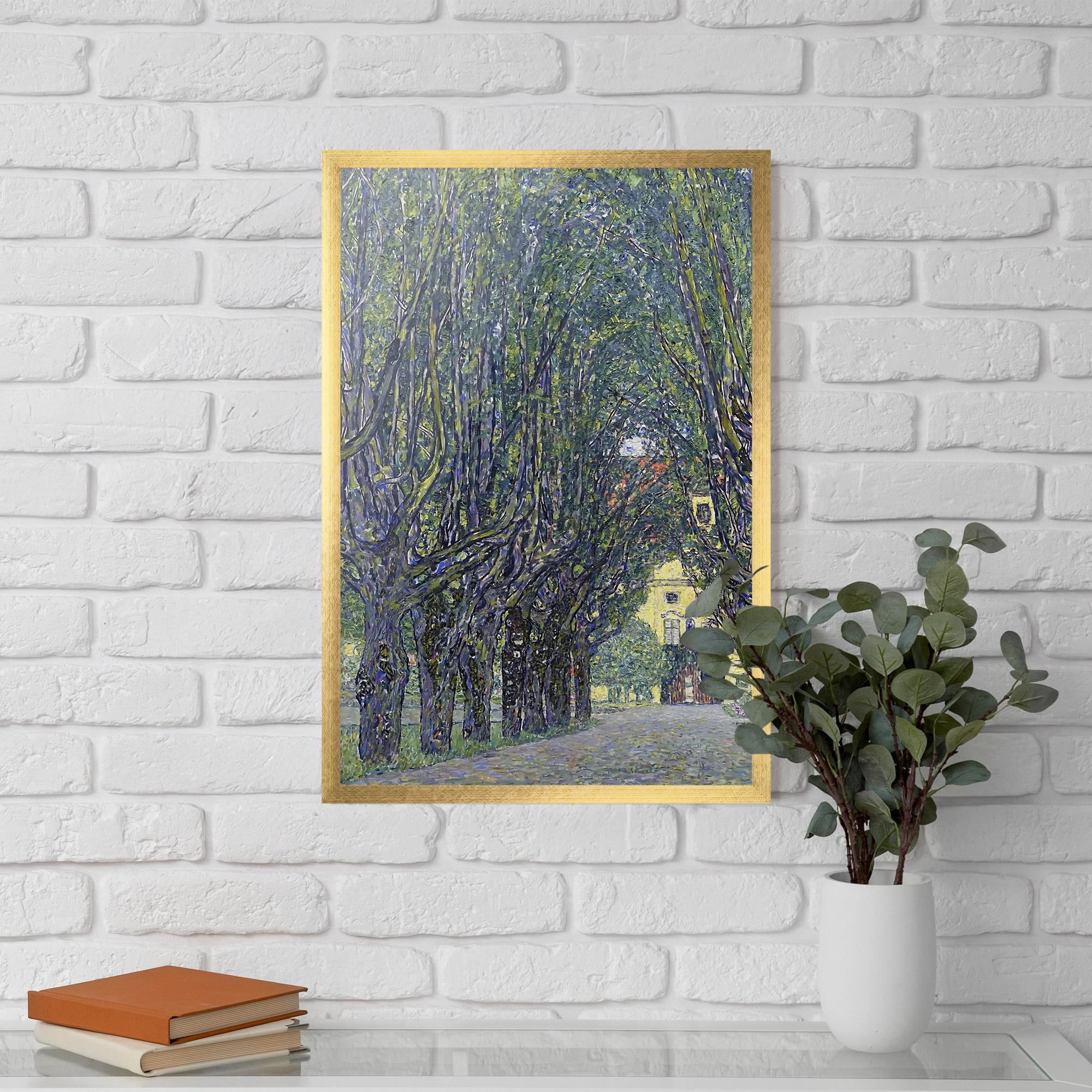 Poster Înrămat Allee At Schloss Kammer mockup 5