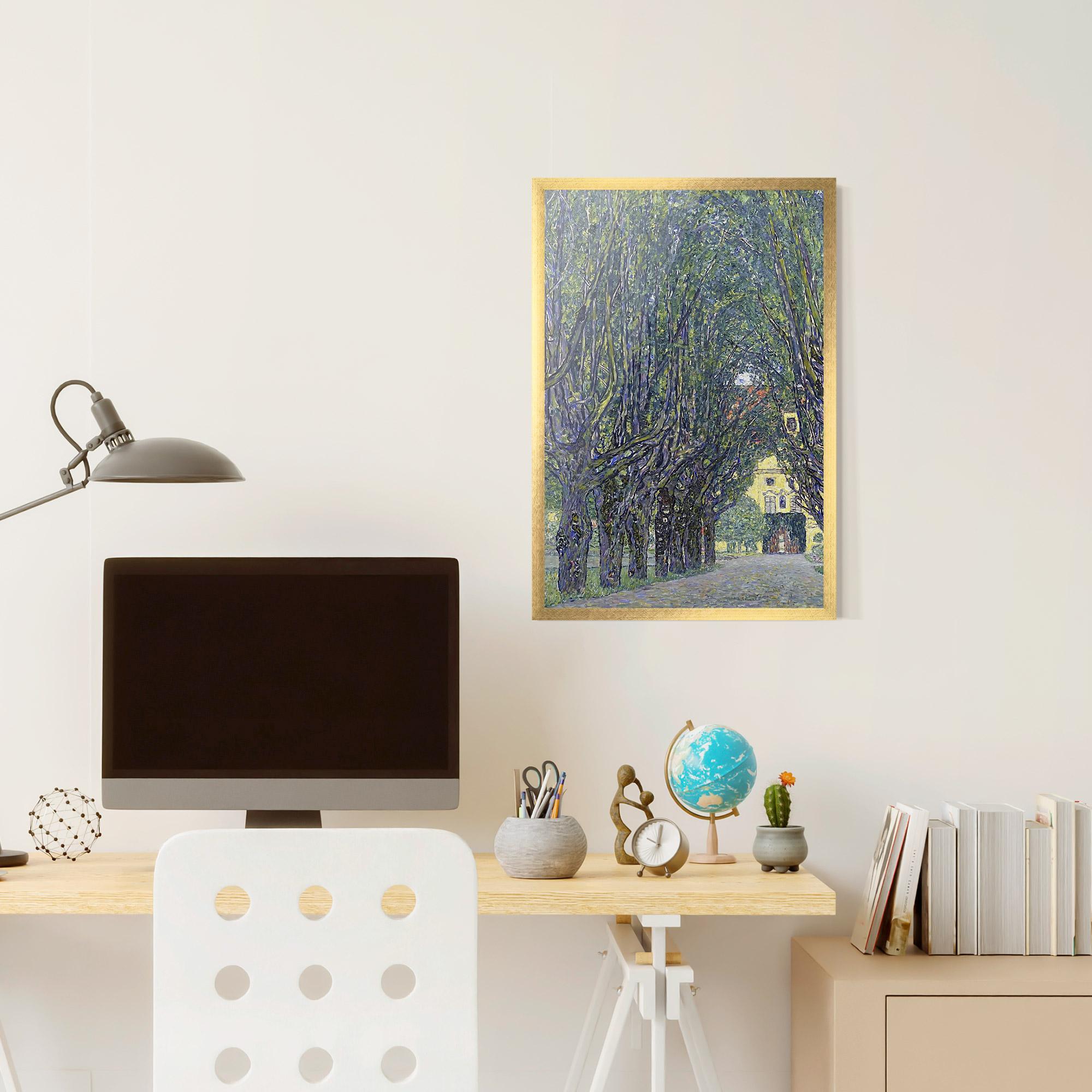 Poster Înrămat Allee At Schloss Kammer mockup 6