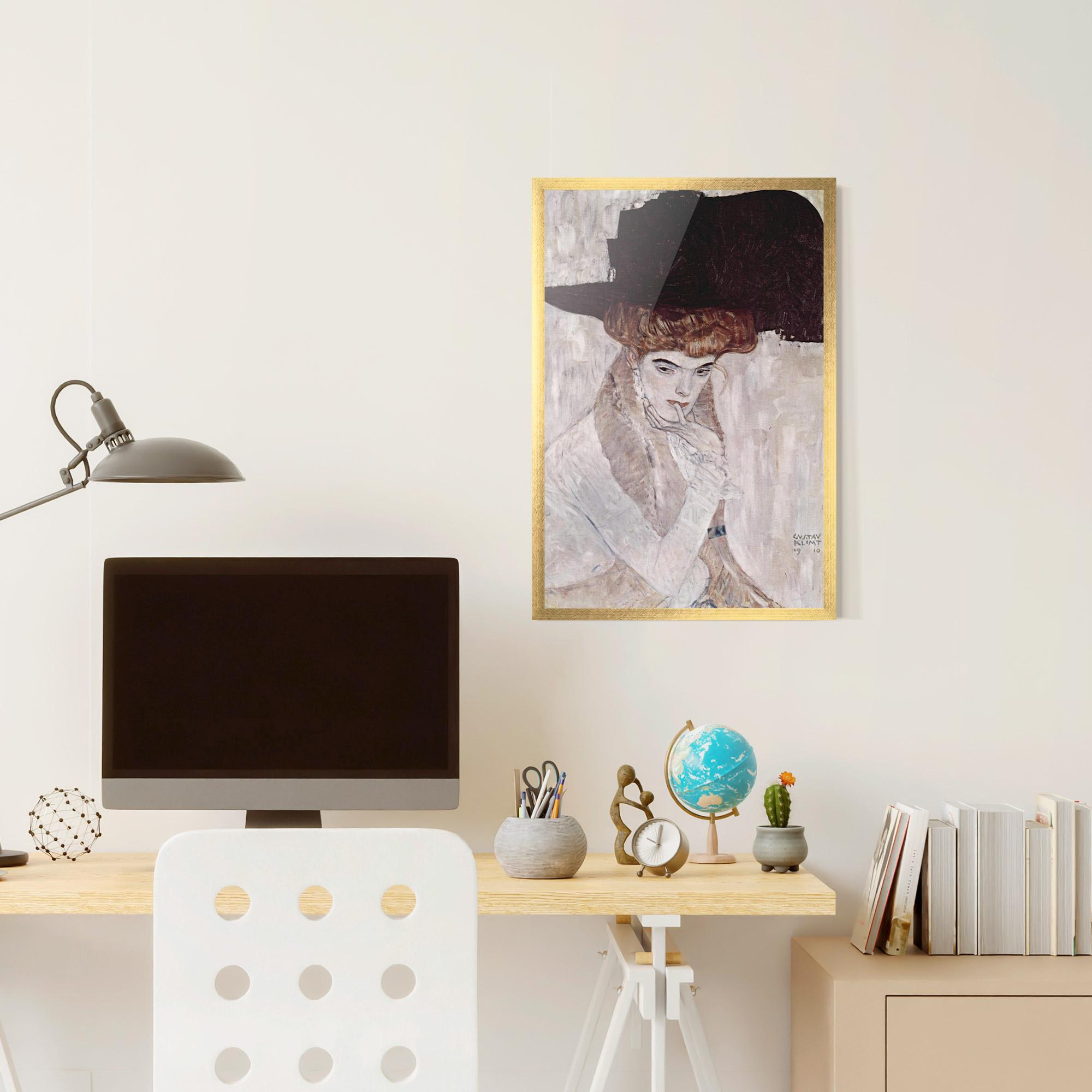 Poster Înrămat Klimt Woman mockup 6