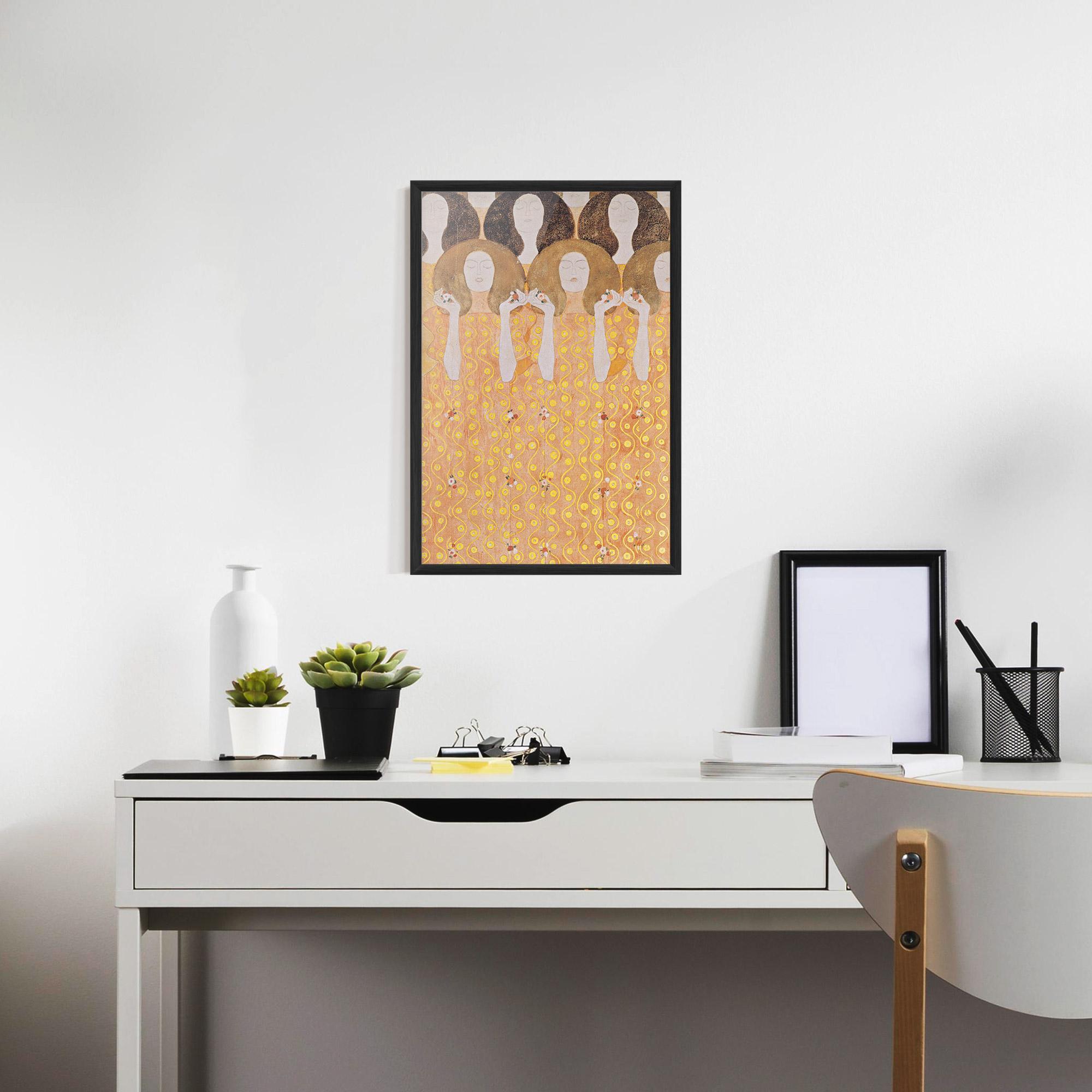 Poster Înrămat Beethoven Frieze mockup 7