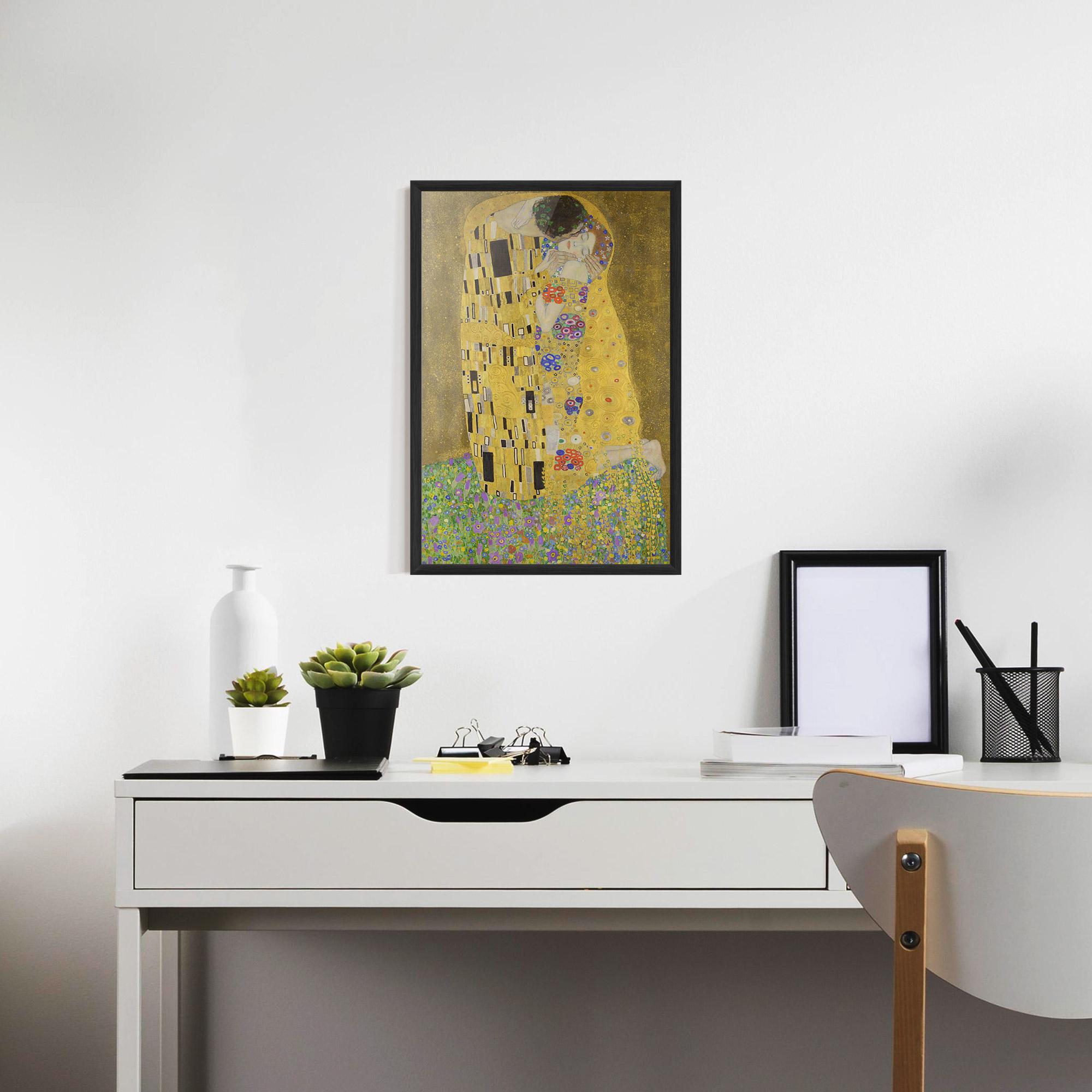 Poster Înrămat The Kiss mockup 7