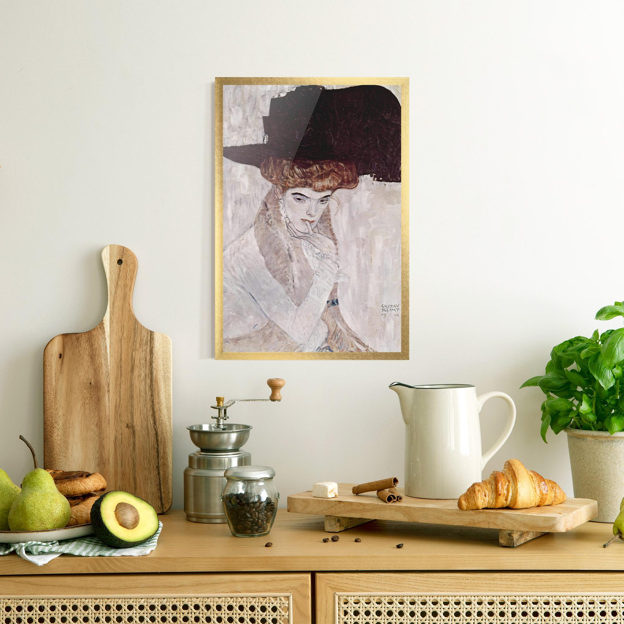 Poster Înrămat Klimt Woman mockup 8