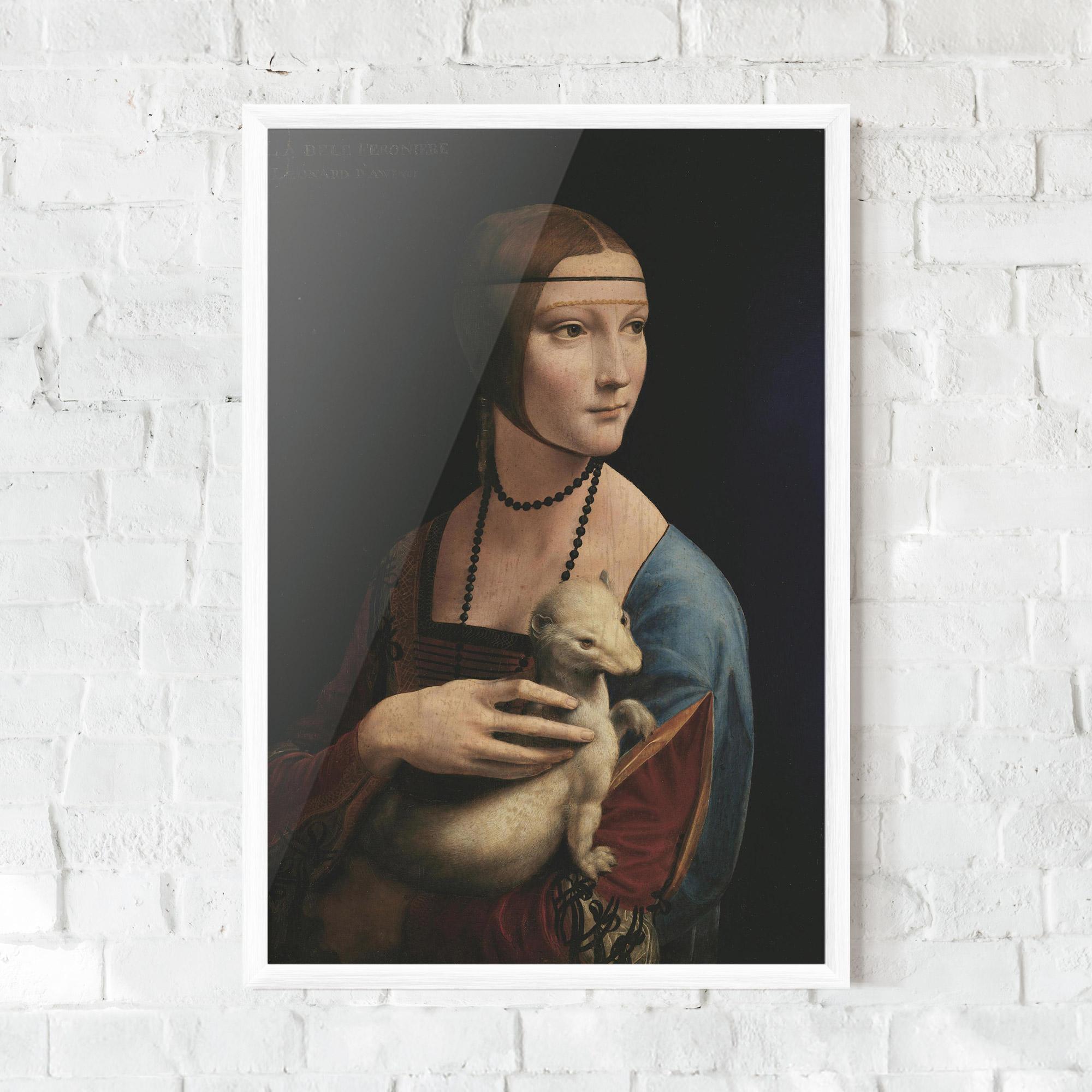 Poster Înrămat Lady With An Ermine Leonardo Da Vinci mockup 0