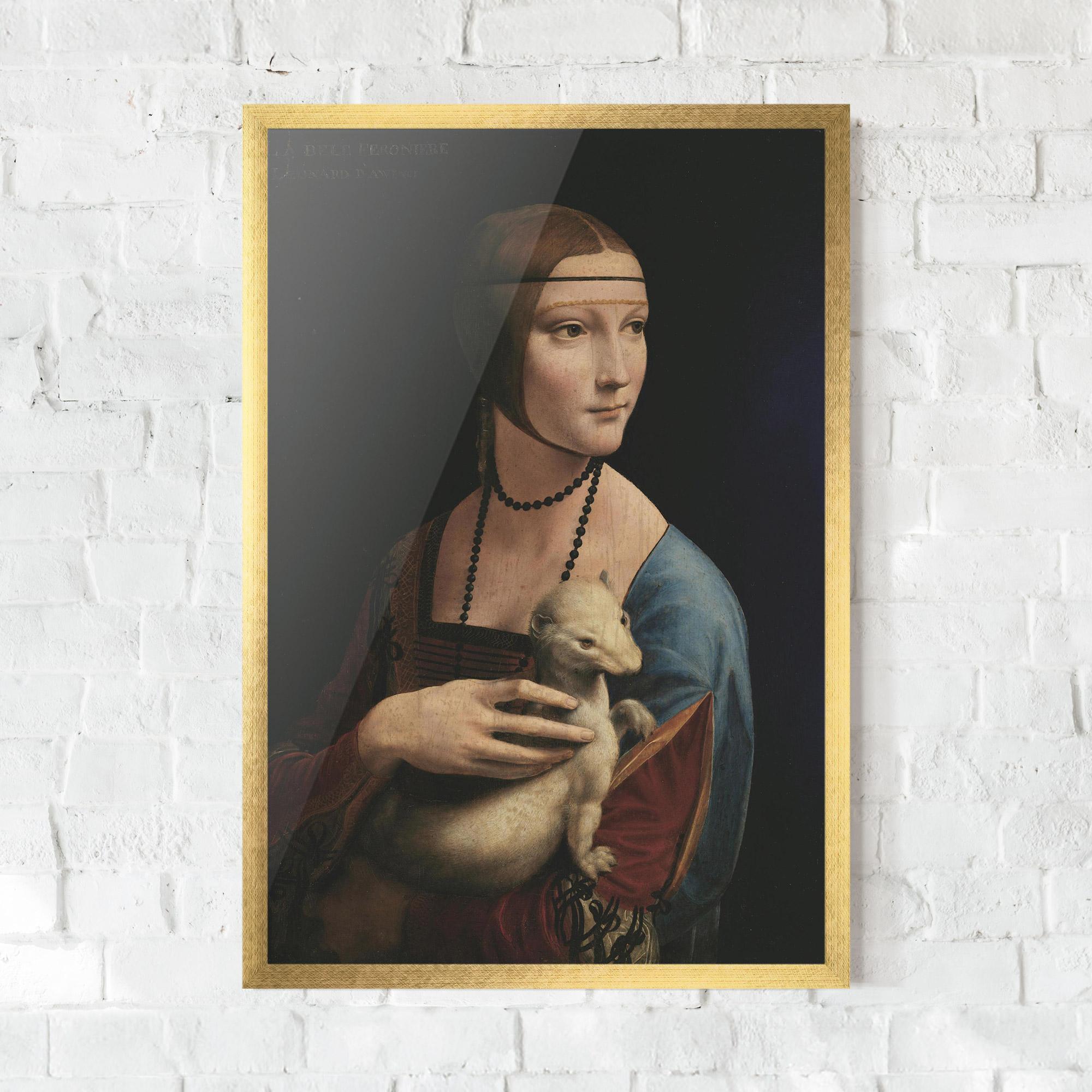 Poster Înrămat Lady With An Ermine Leonardo Da Vinci mockup 0