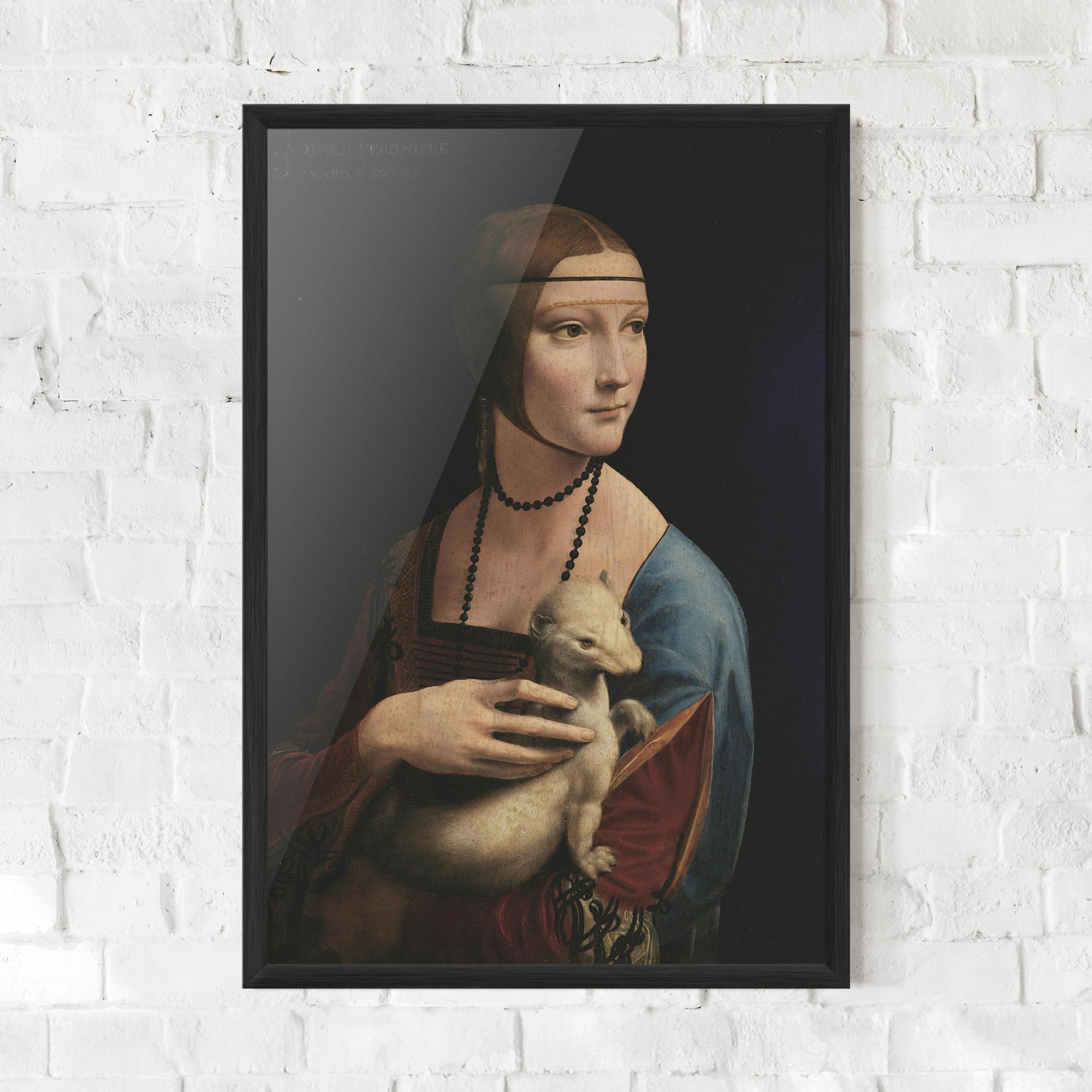Poster Înrămat Lady With An Ermine Leonardo Da Vinci mockup 0