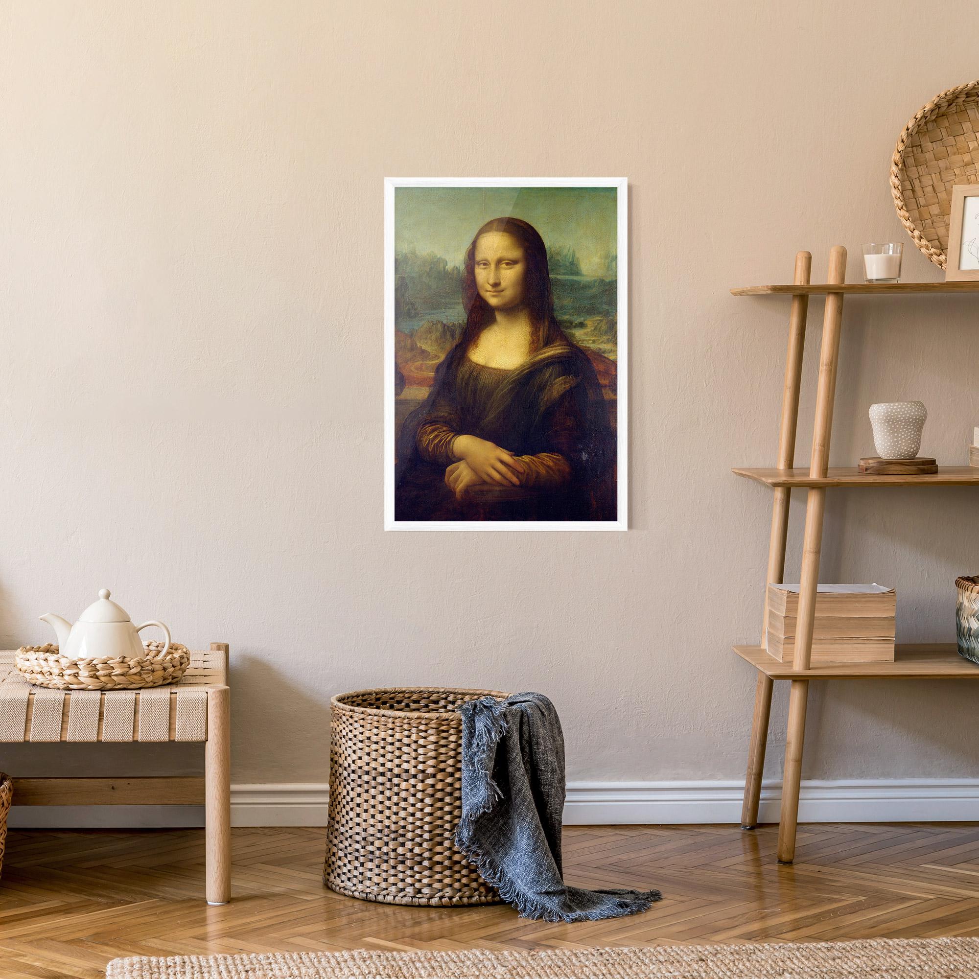 Poster Înrămat Gioconda By Leonardo Da Vinci mockup 9
