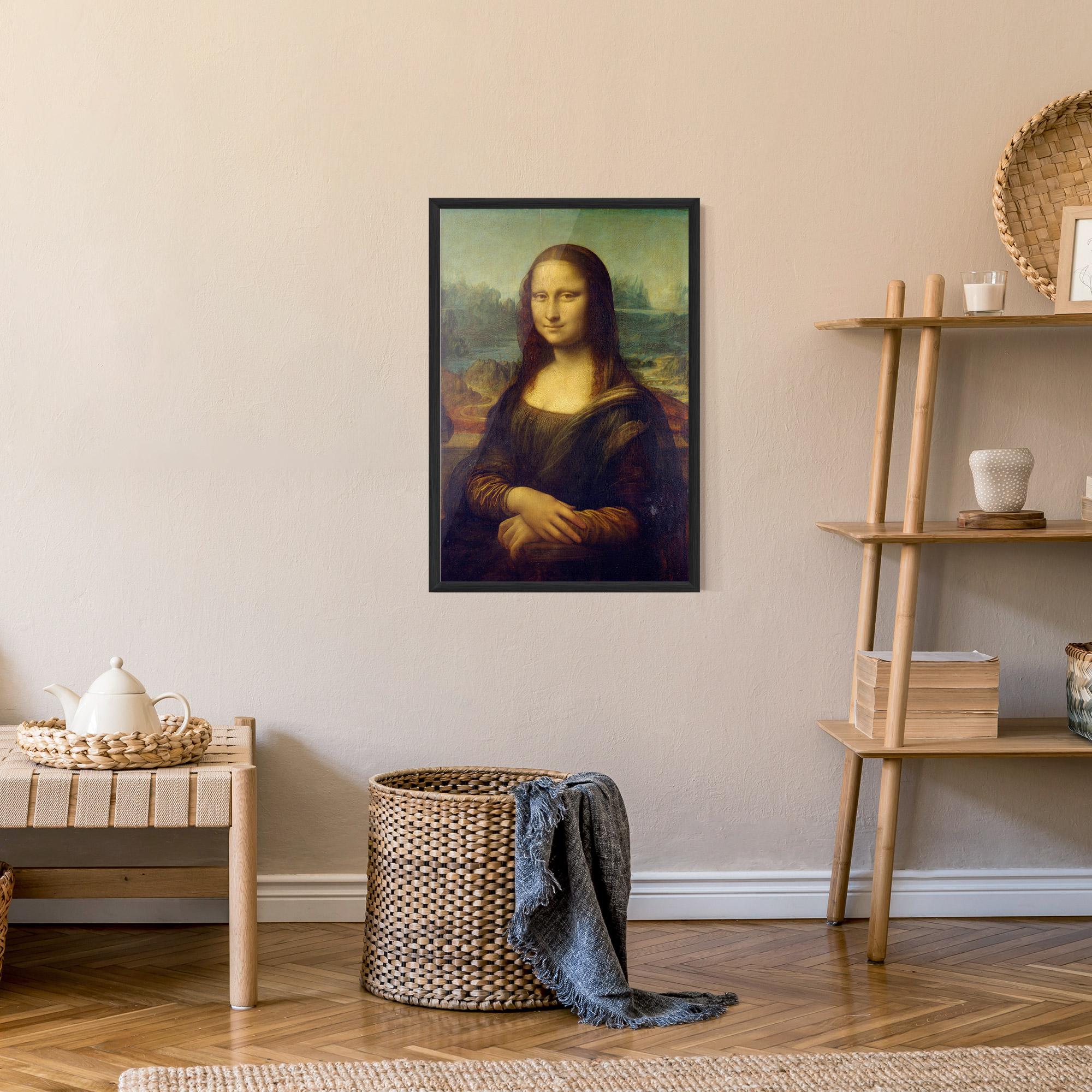Poster Înrămat Gioconda By Leonardo Da Vinci mockup 9