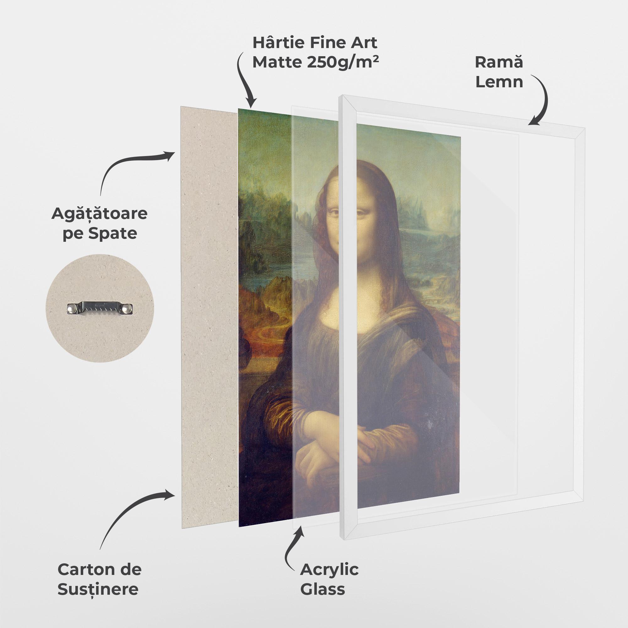 Poster Înrămat Gioconda By Leonardo Da Vinci mockup 1