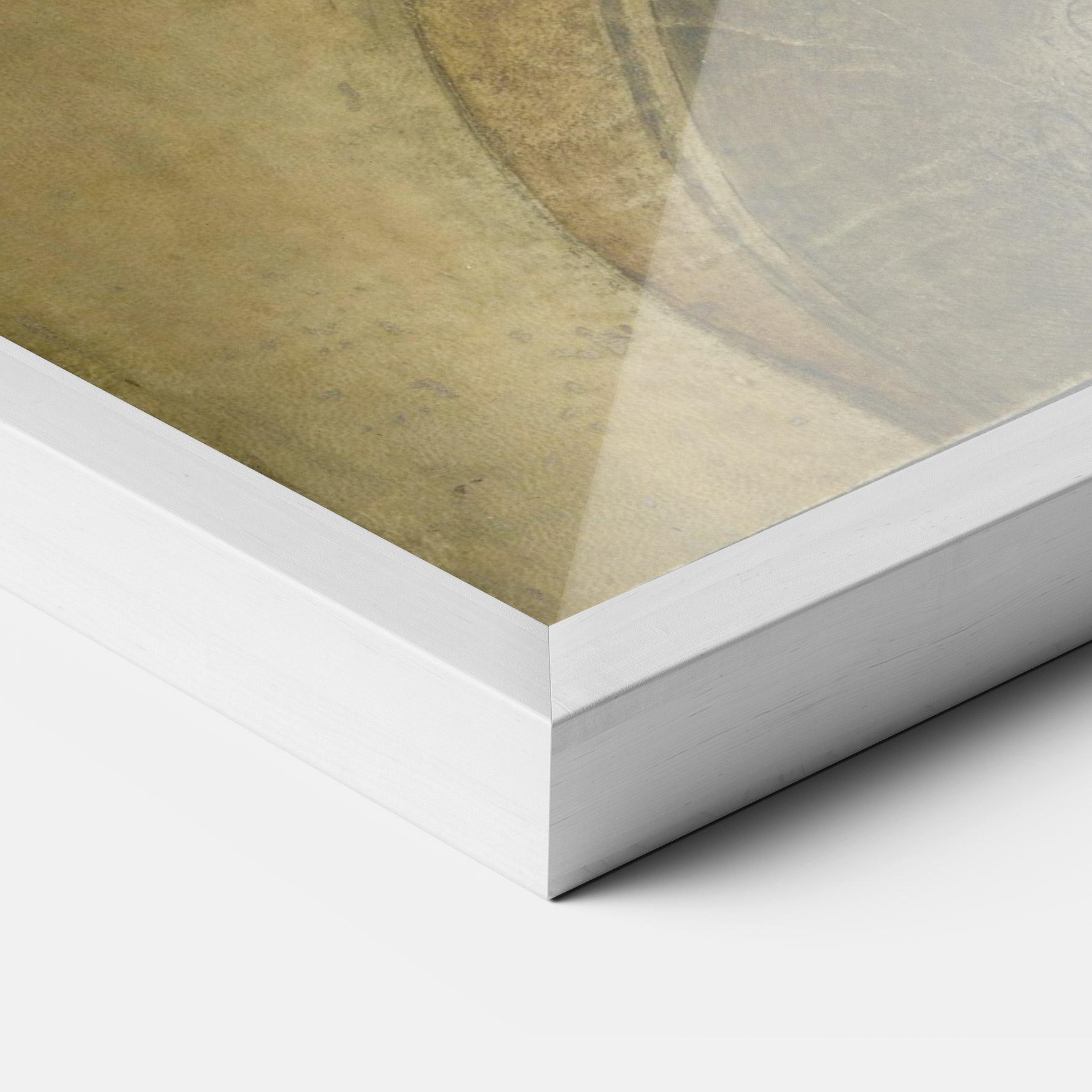 Poster Înrămat Profile Of A Young Fiancee Da Vinci mockup 3