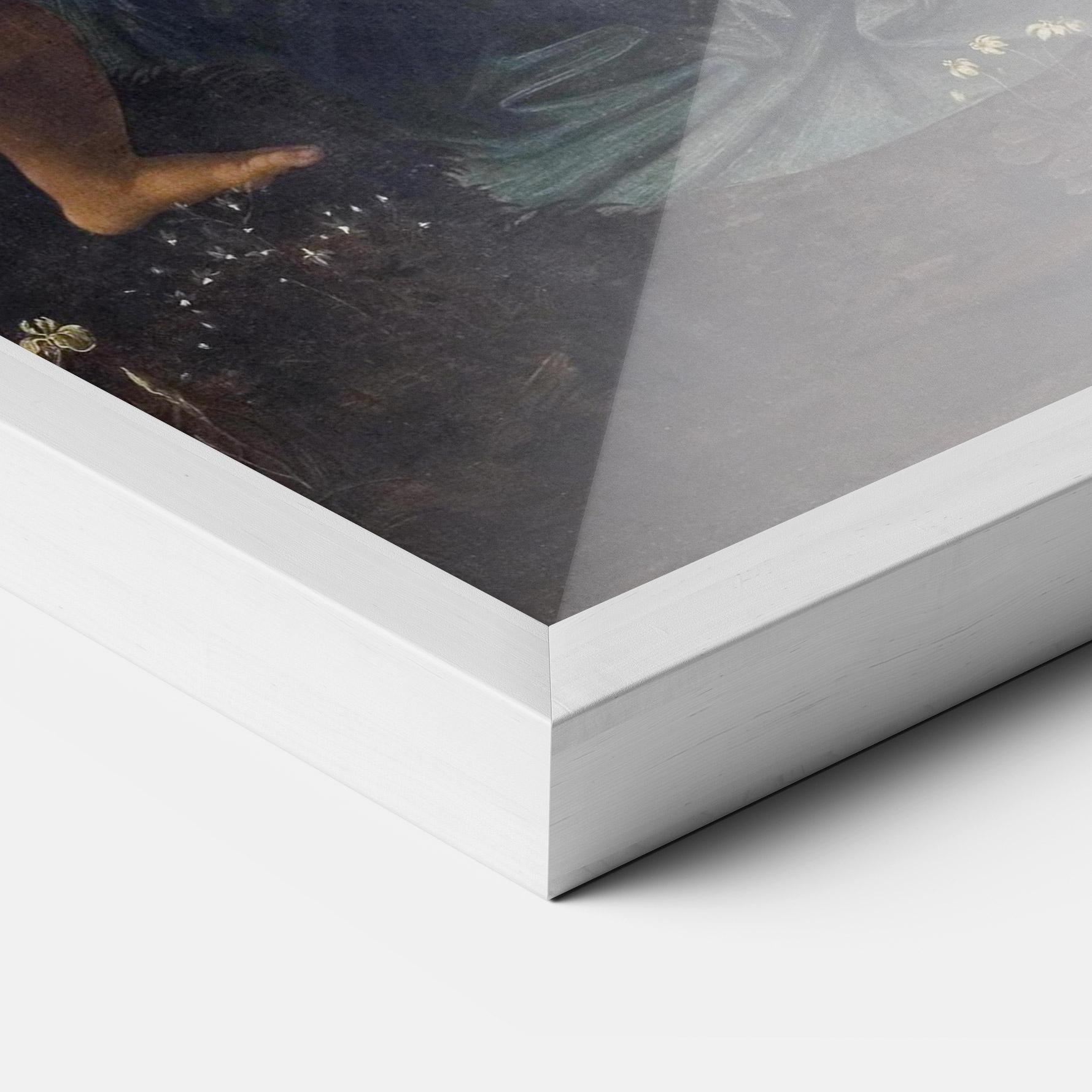 Poster Înrămat The Virgin Of The Rocks Leonardo Da Vinci mockup 3