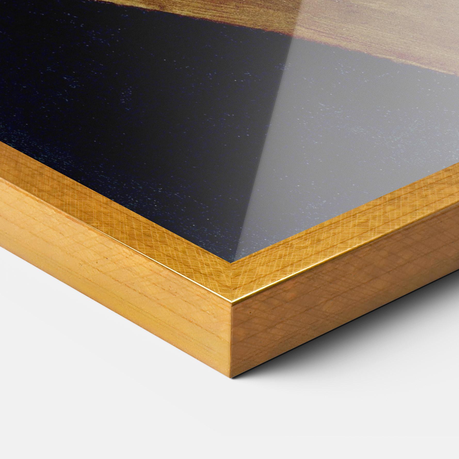 Poster Înrămat Leonardo Da Vinci's The Portrait Of A Musician mockup 3