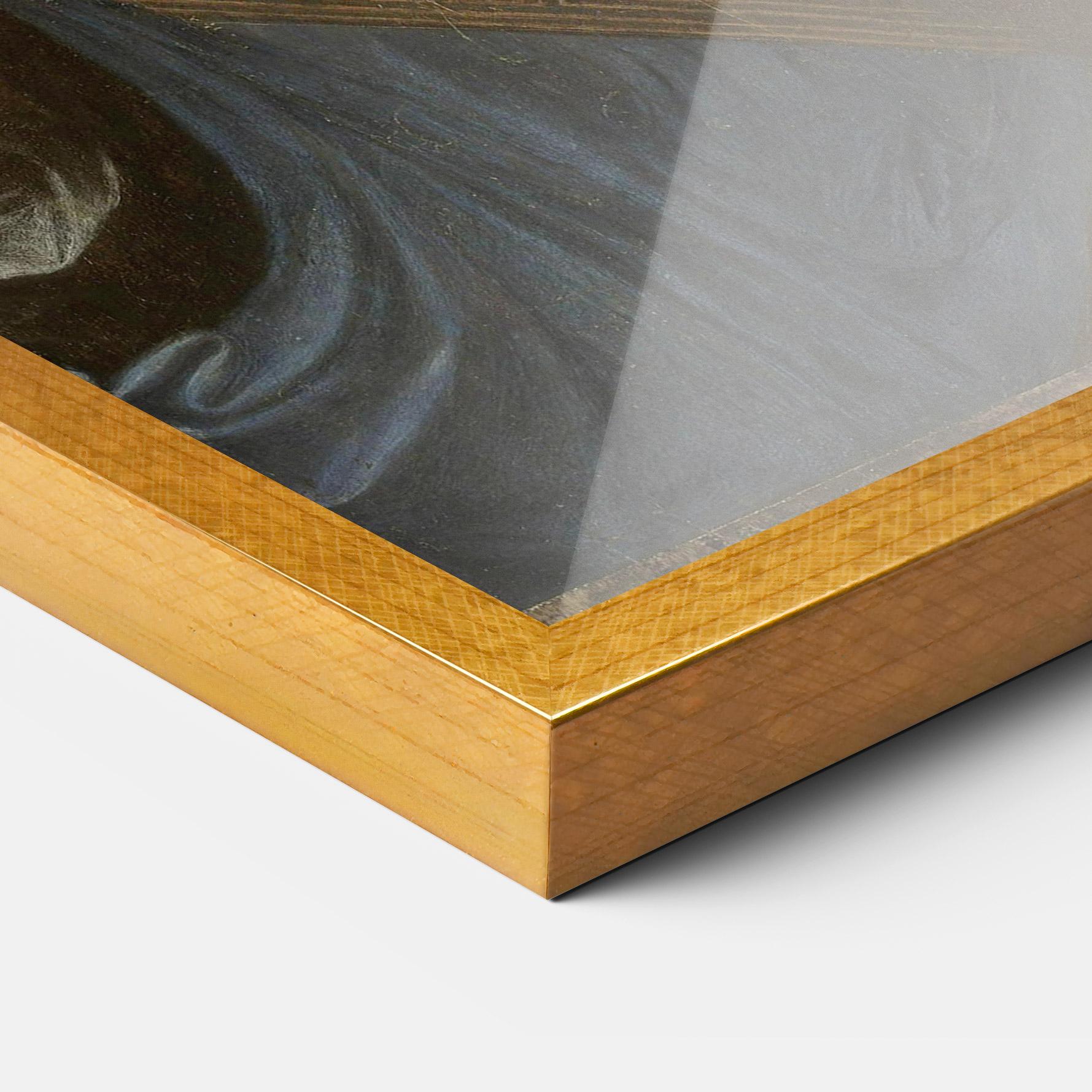 Poster Înrămat Leonardo Da Vinci Salvator Mundi mockup 3