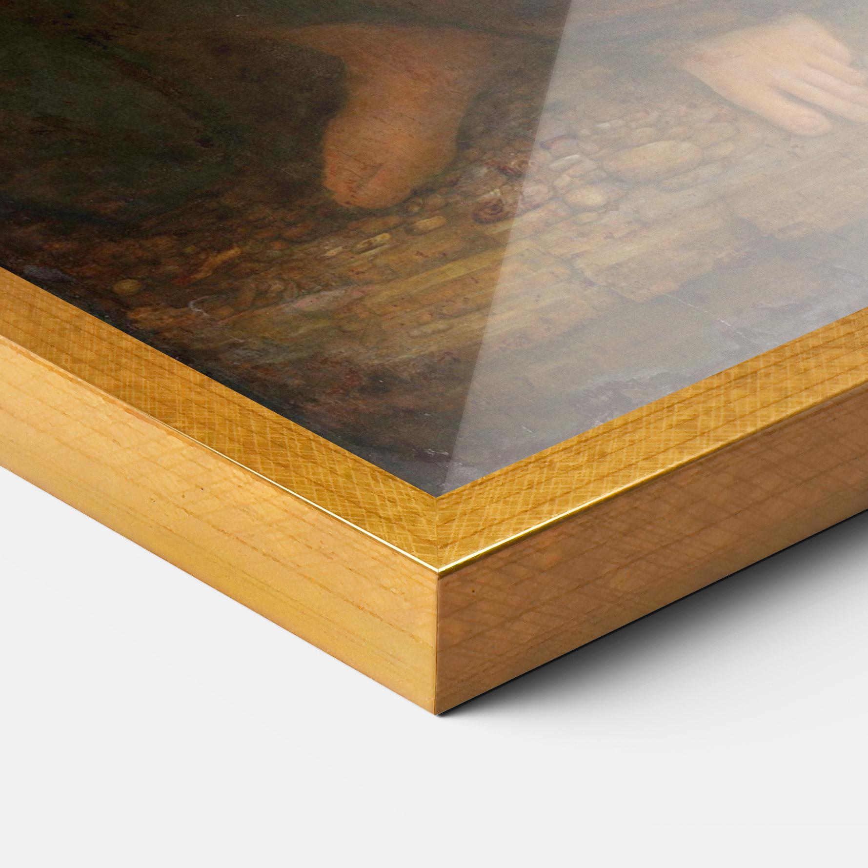 Poster Înrămat Leonardo Da Vinci Virgin And Child With St Anne mockup 3