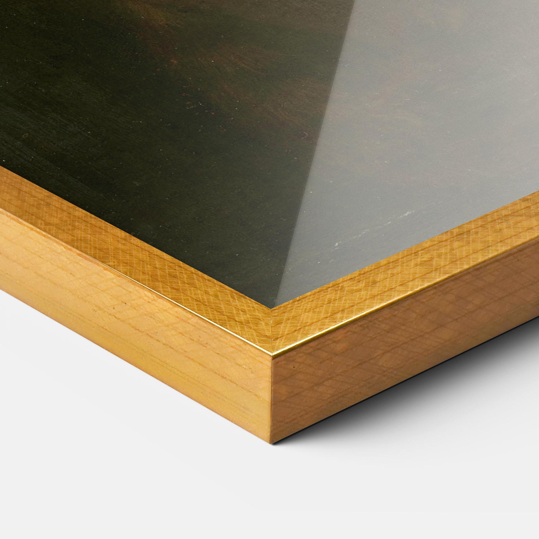 Poster Înrămat Seonardo Da Vinci Saint John The Baptist mockup 3