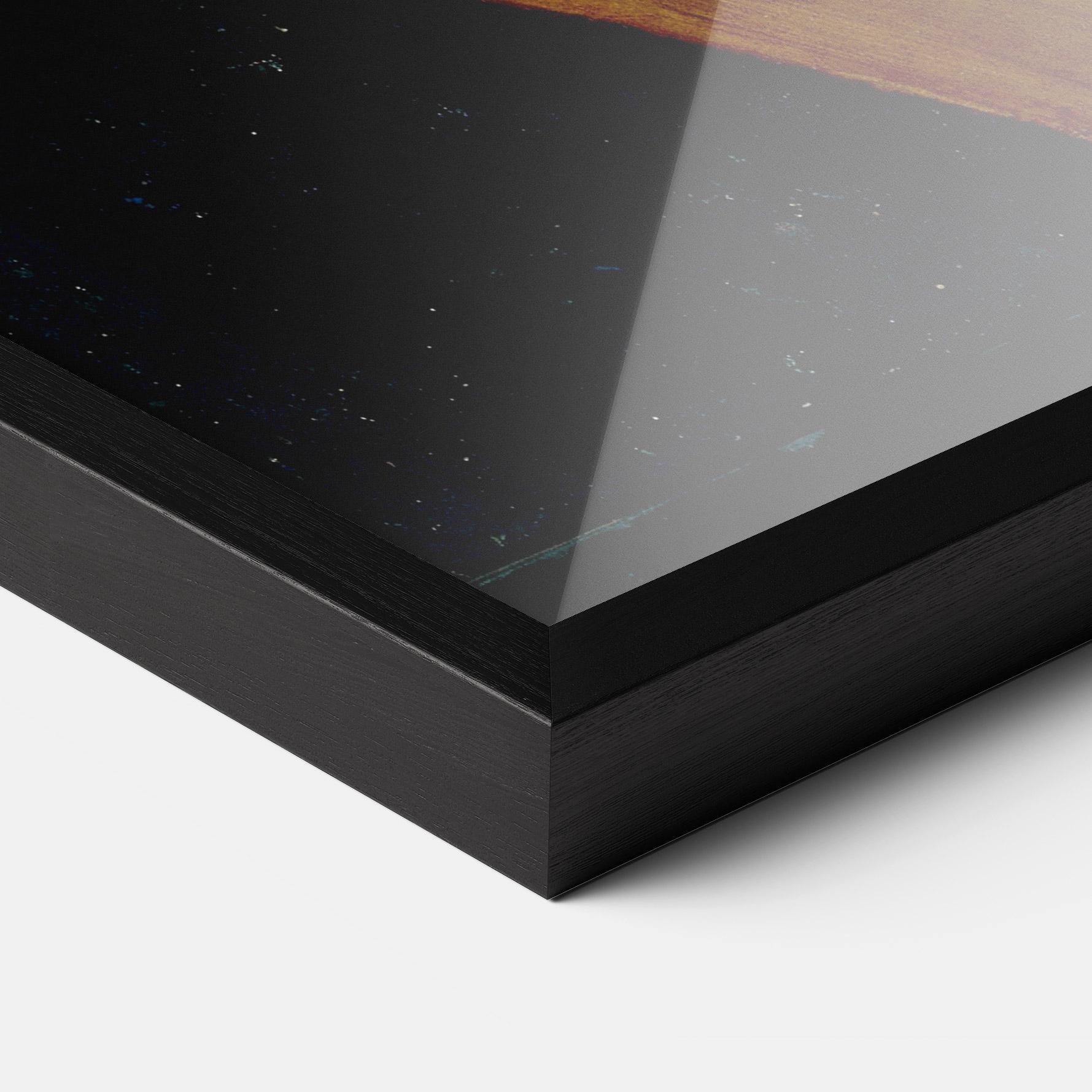 Poster Înrămat Leonardo Da Vinci Portrait Of A Musician Pinacoteca Ambrosiana mockup 3