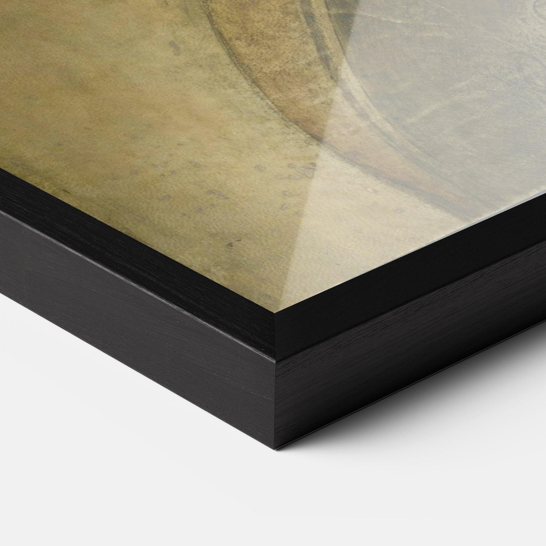 Poster Înrămat Profile Of A Young Fiancee Da Vinci mockup 3