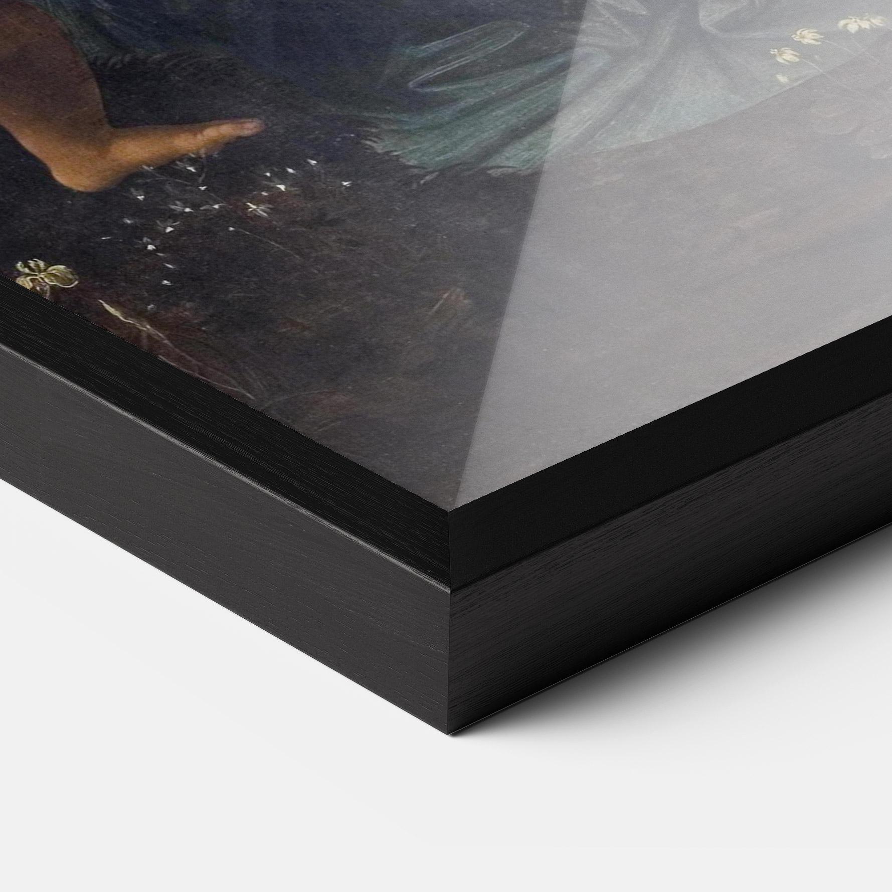 Poster Înrămat The Virgin Of The Rocks Leonardo Da Vinci mockup 3