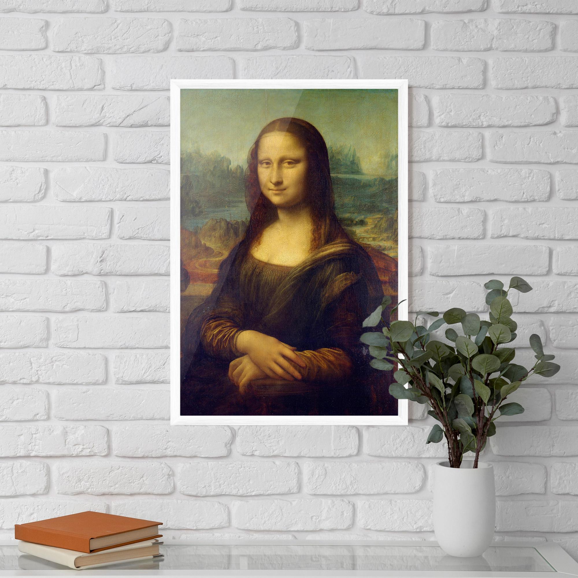 Poster Înrămat Gioconda By Leonardo Da Vinci mockup 5