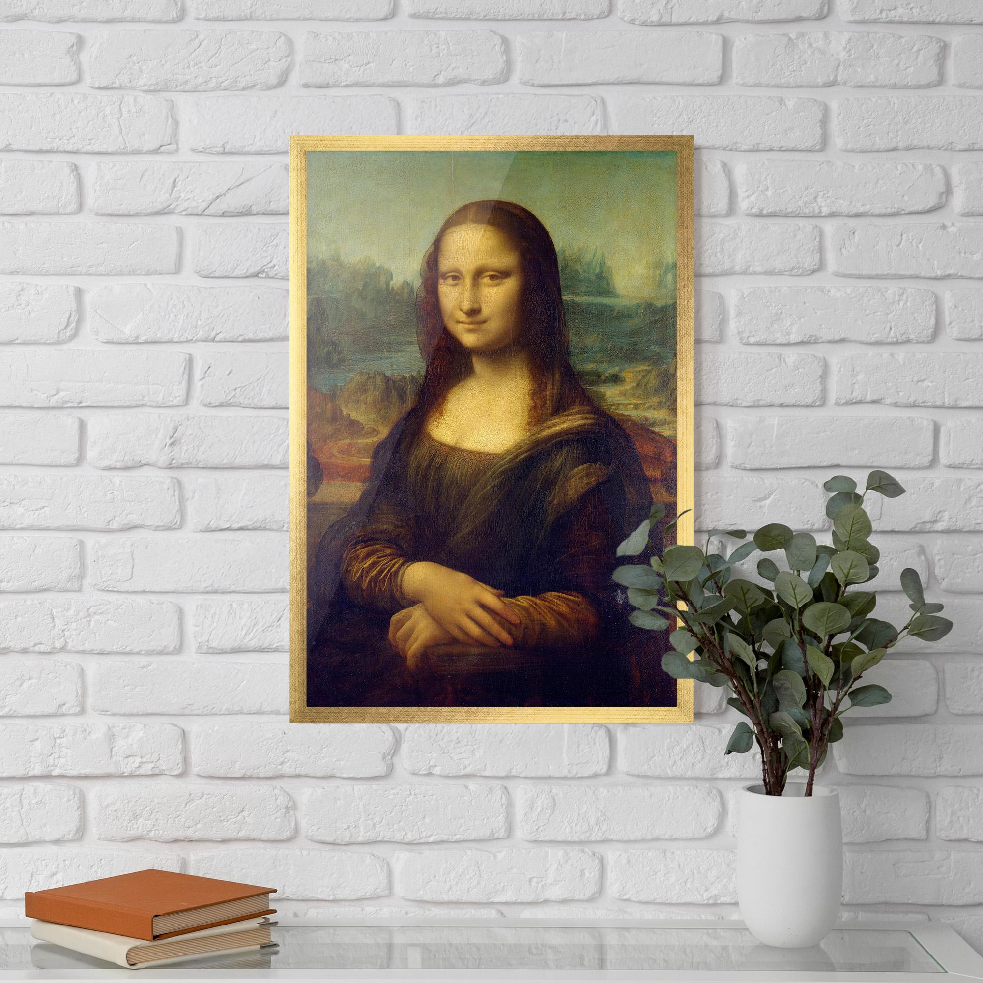 Poster Înrămat Gioconda By Leonardo Da Vinci mockup 5