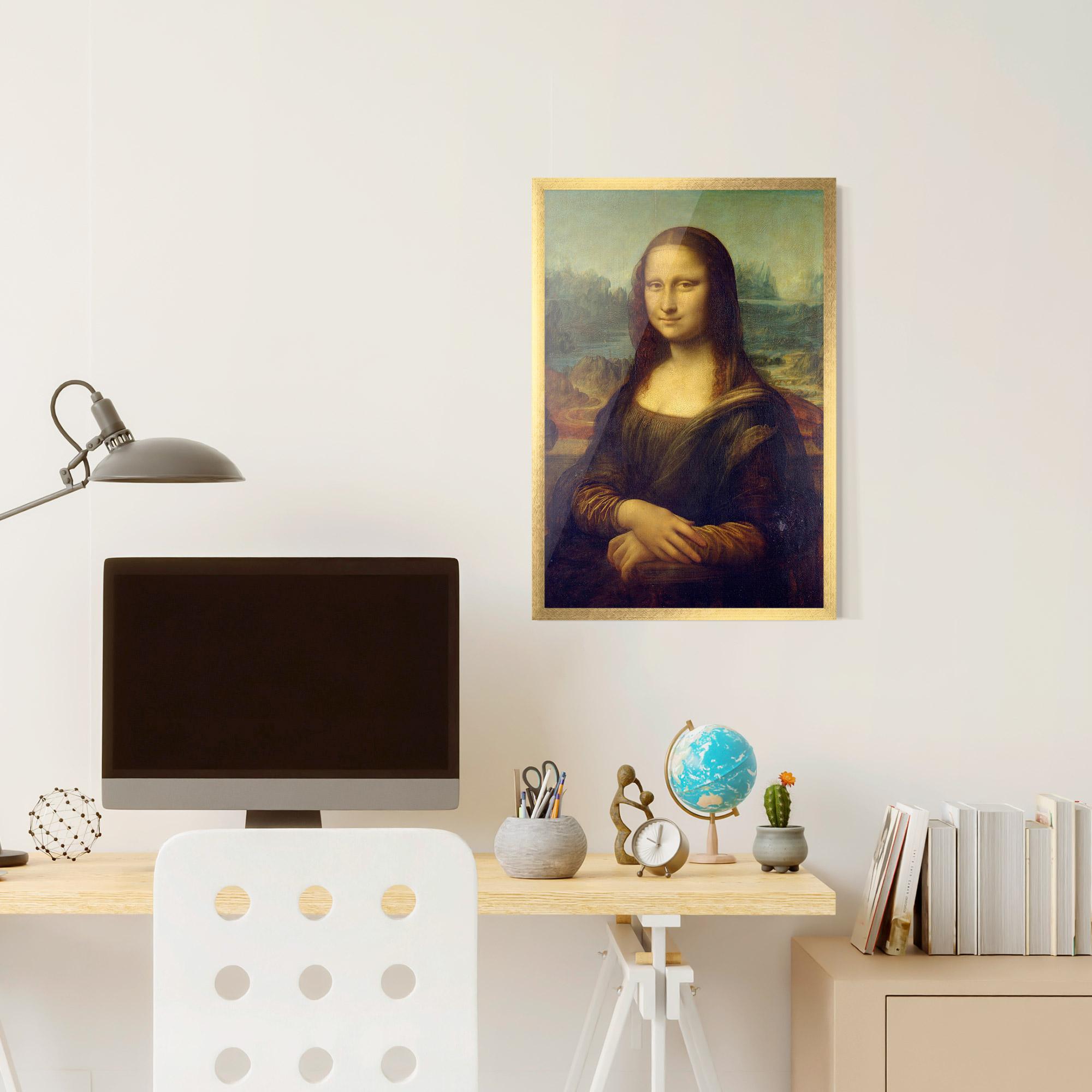 Poster Înrămat Gioconda By Leonardo Da Vinci mockup 6