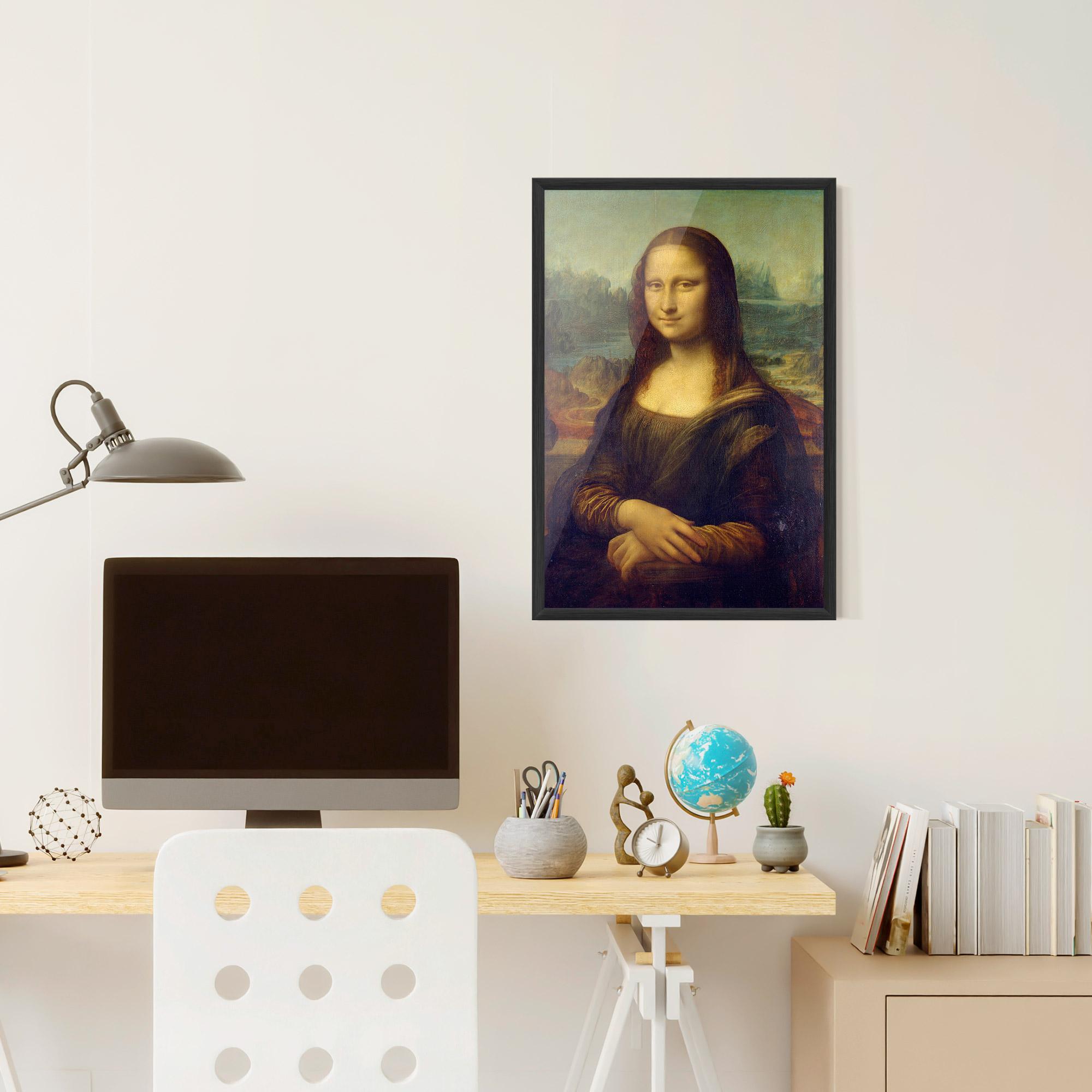Poster Înrămat Gioconda By Leonardo Da Vinci mockup 6