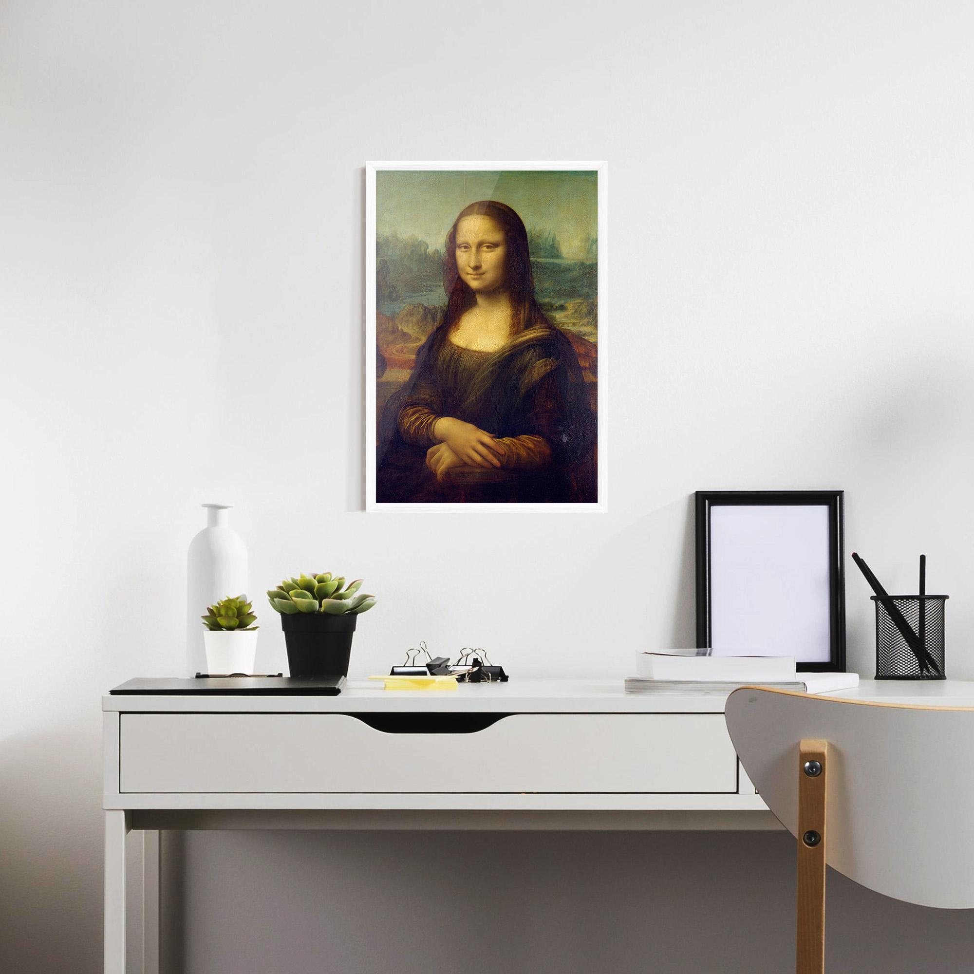 Poster Înrămat Gioconda By Leonardo Da Vinci mockup 7
