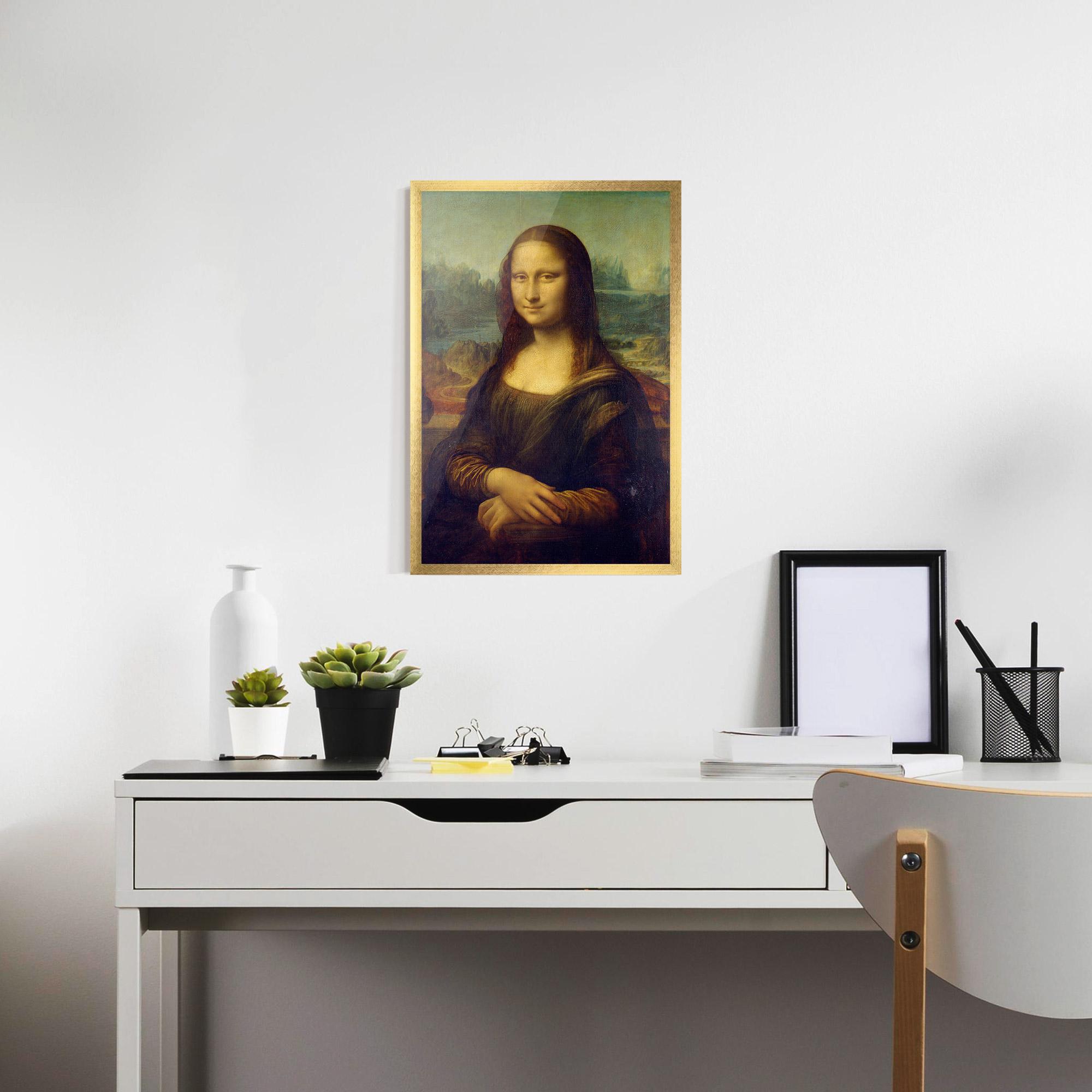 Poster Înrămat Gioconda By Leonardo Da Vinci mockup 7