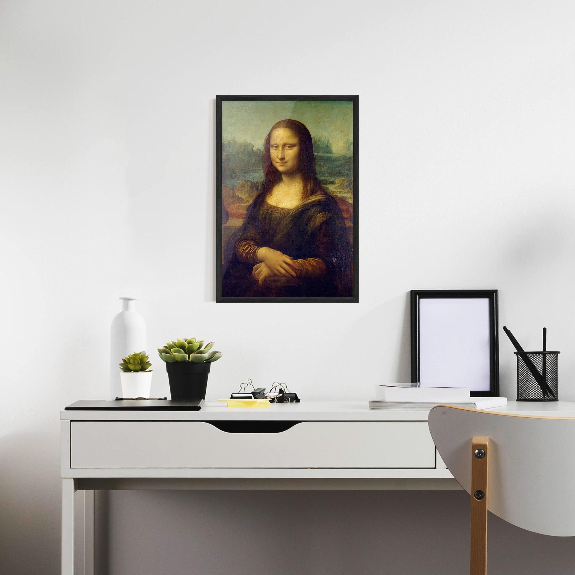 Poster Înrămat Gioconda By Leonardo Da Vinci mockup 7