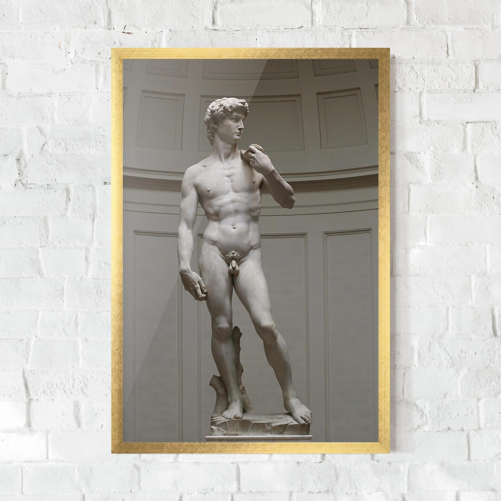 Poster Înrămat Michelangelo Statue mockup 0