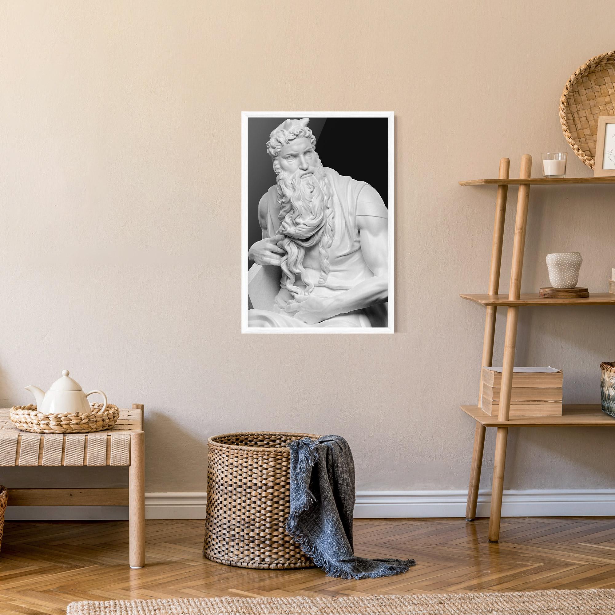 Poster Înrămat Moses Statue mockup 9
