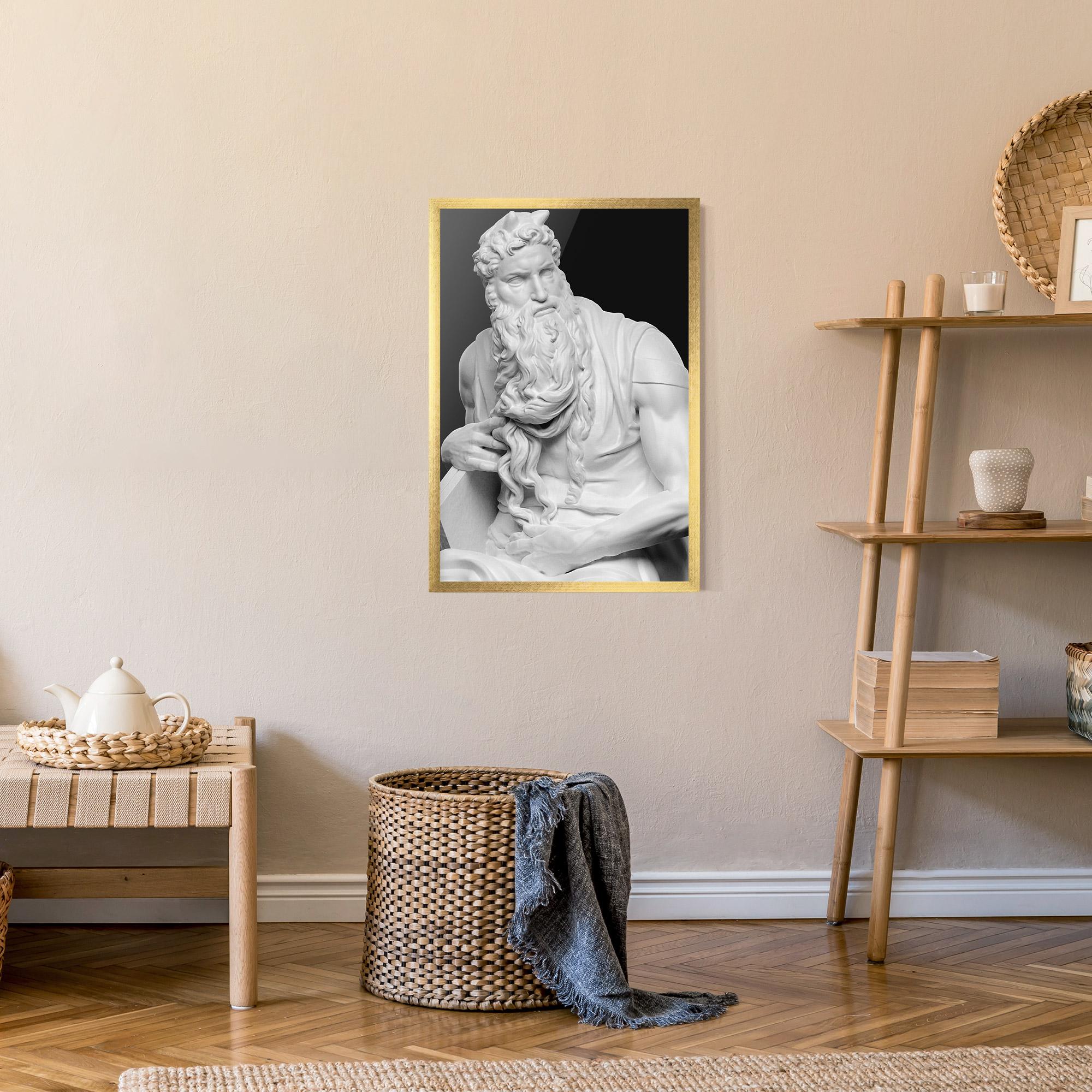 Poster Înrămat Moses Statue mockup 9