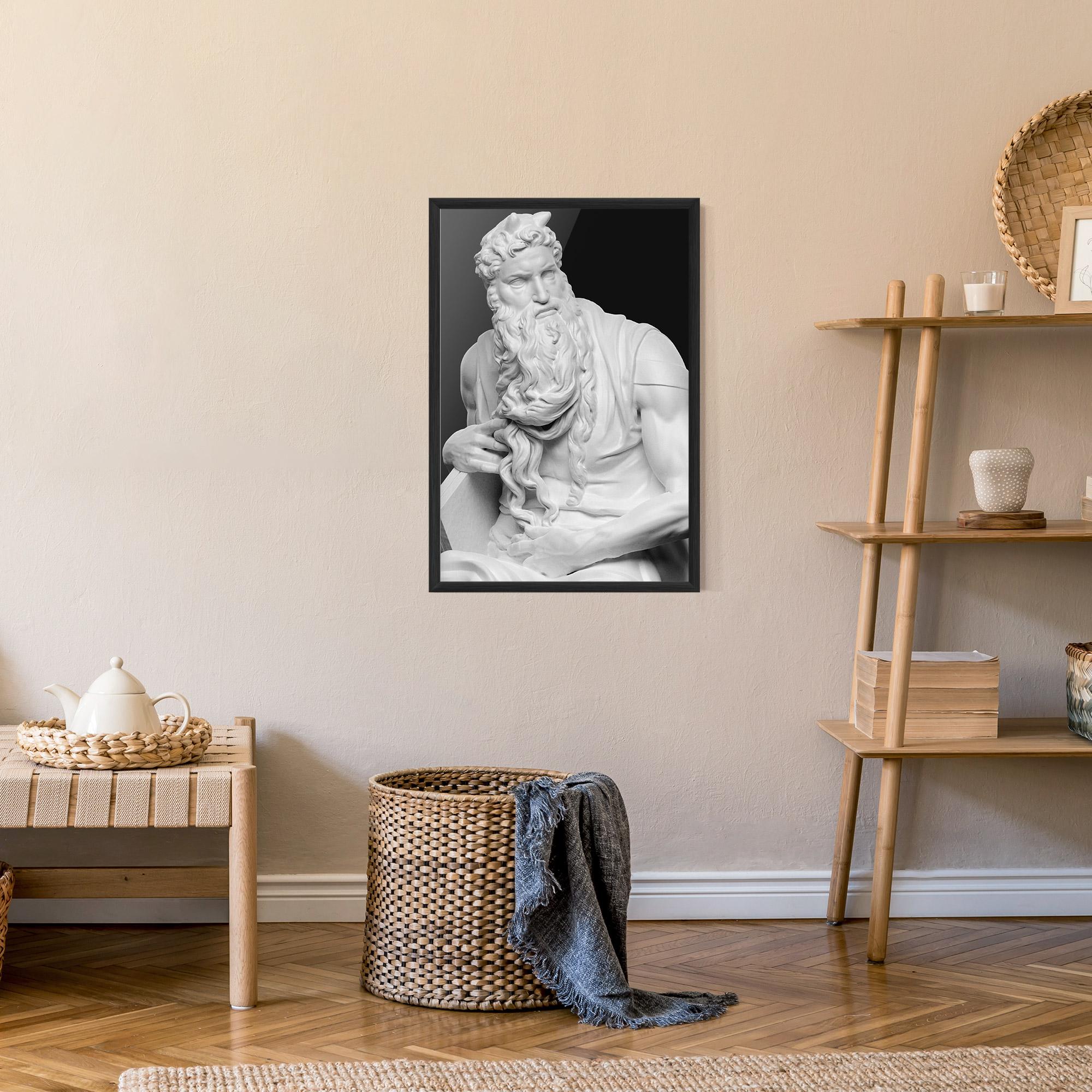 Poster Înrămat Moses Statue mockup 9