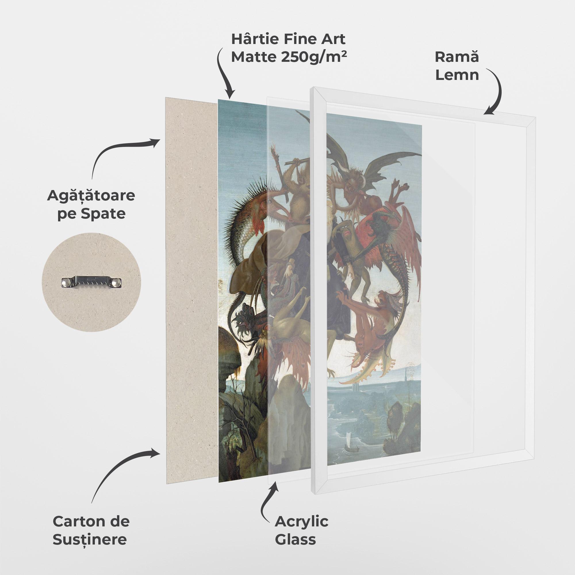 Poster Înrămat Torment Of Saint mockup 1