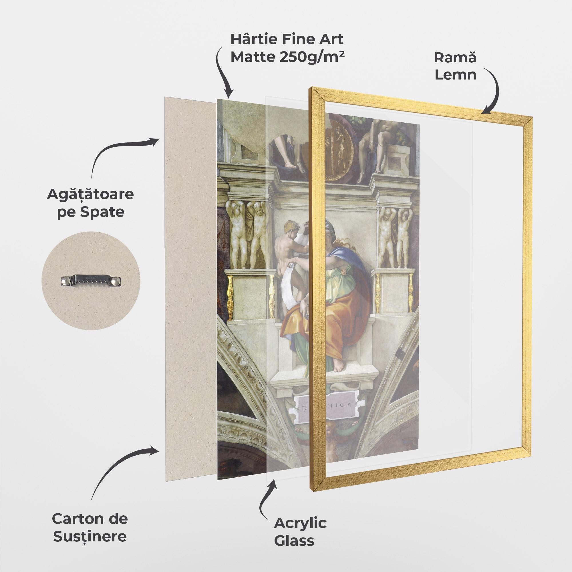 Poster Înrămat Delphic Sibyl mockup 1