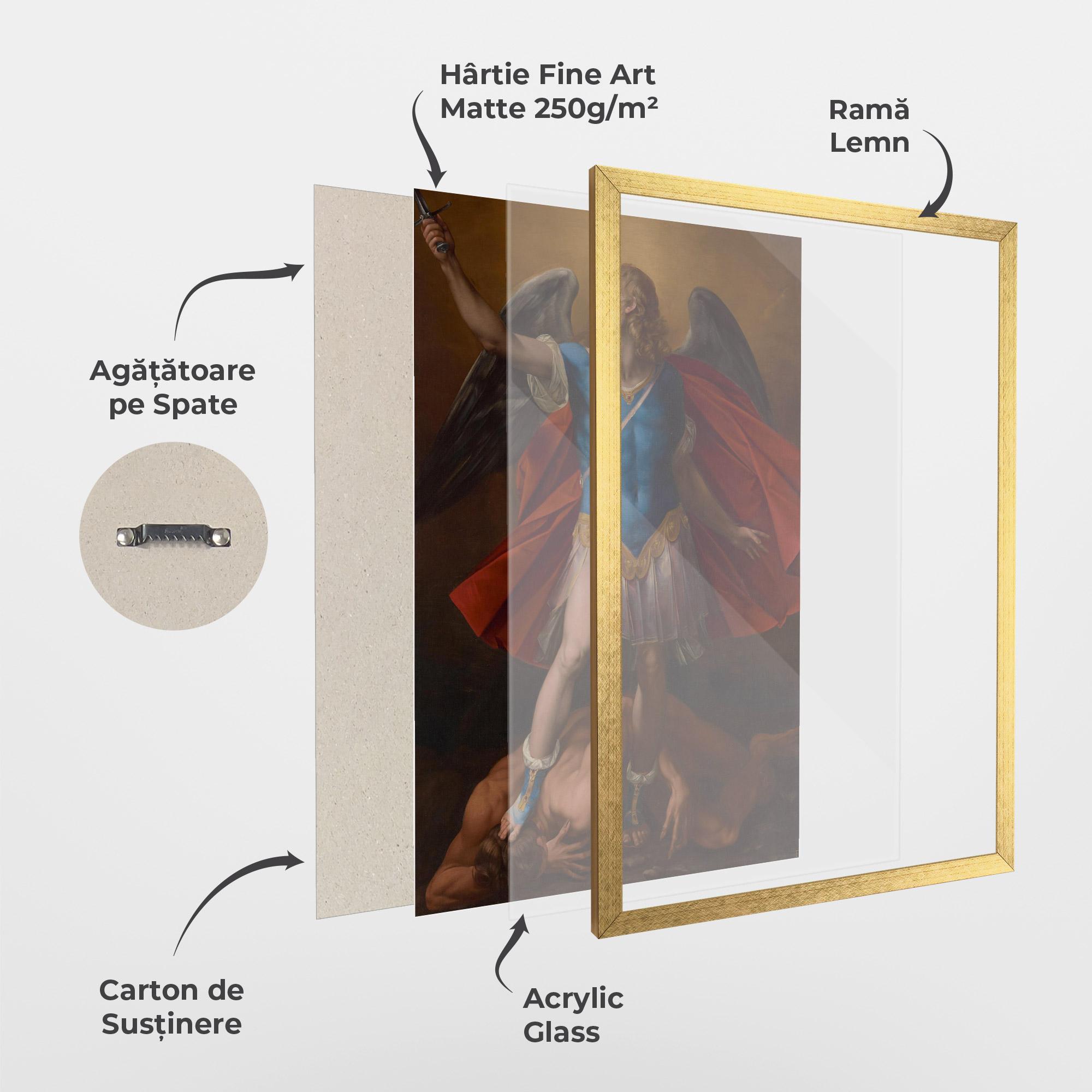 Poster Înrămat Sword In Upraised mockup 1