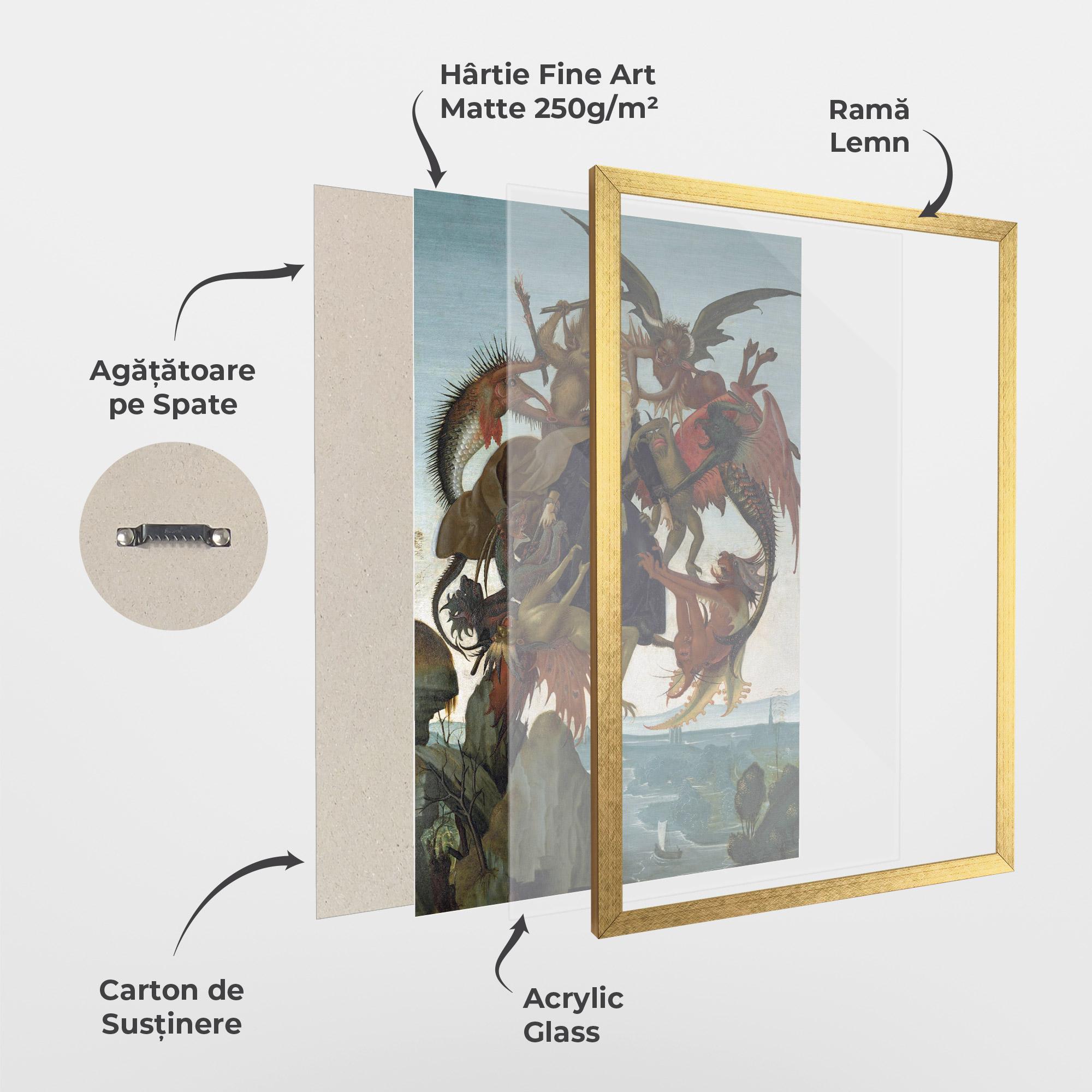 Poster Înrămat Torment Of Saint mockup 1