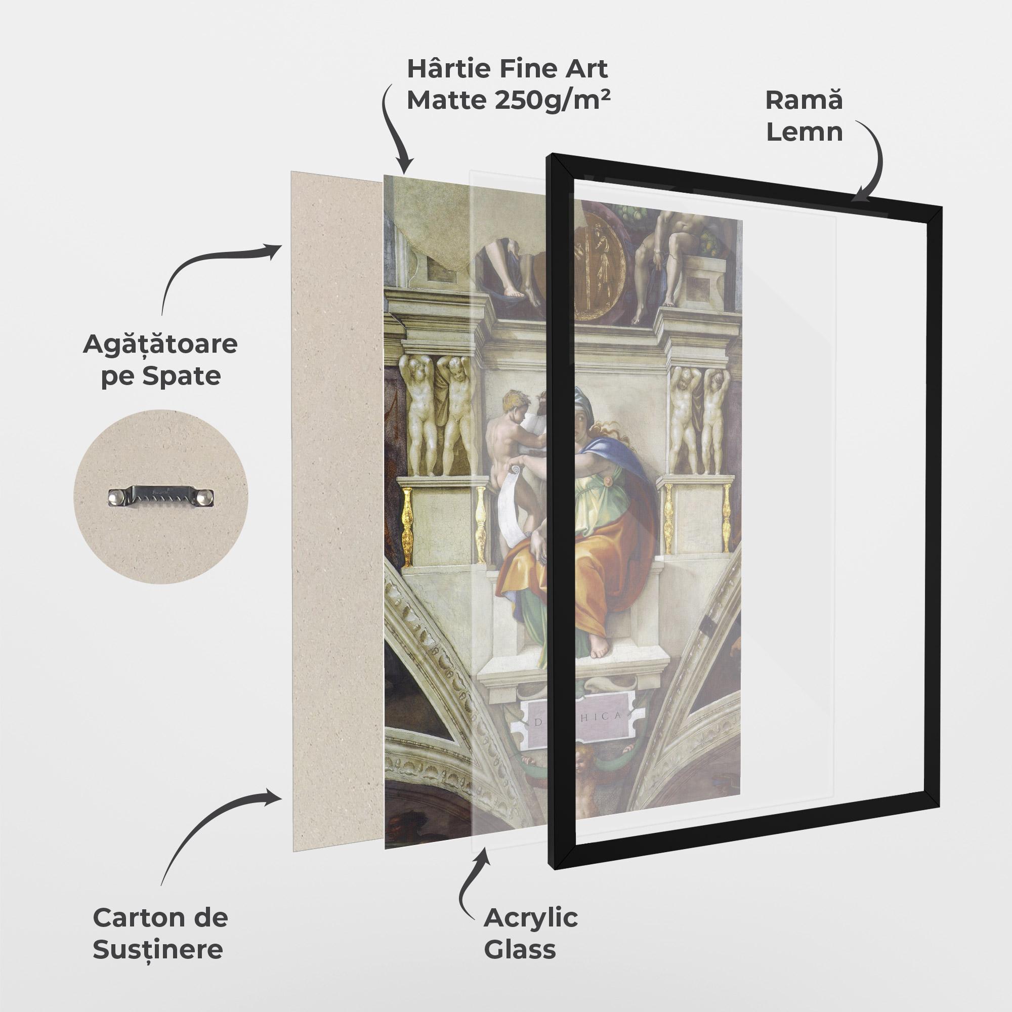 Poster Înrămat Delphic Sibyl mockup 1