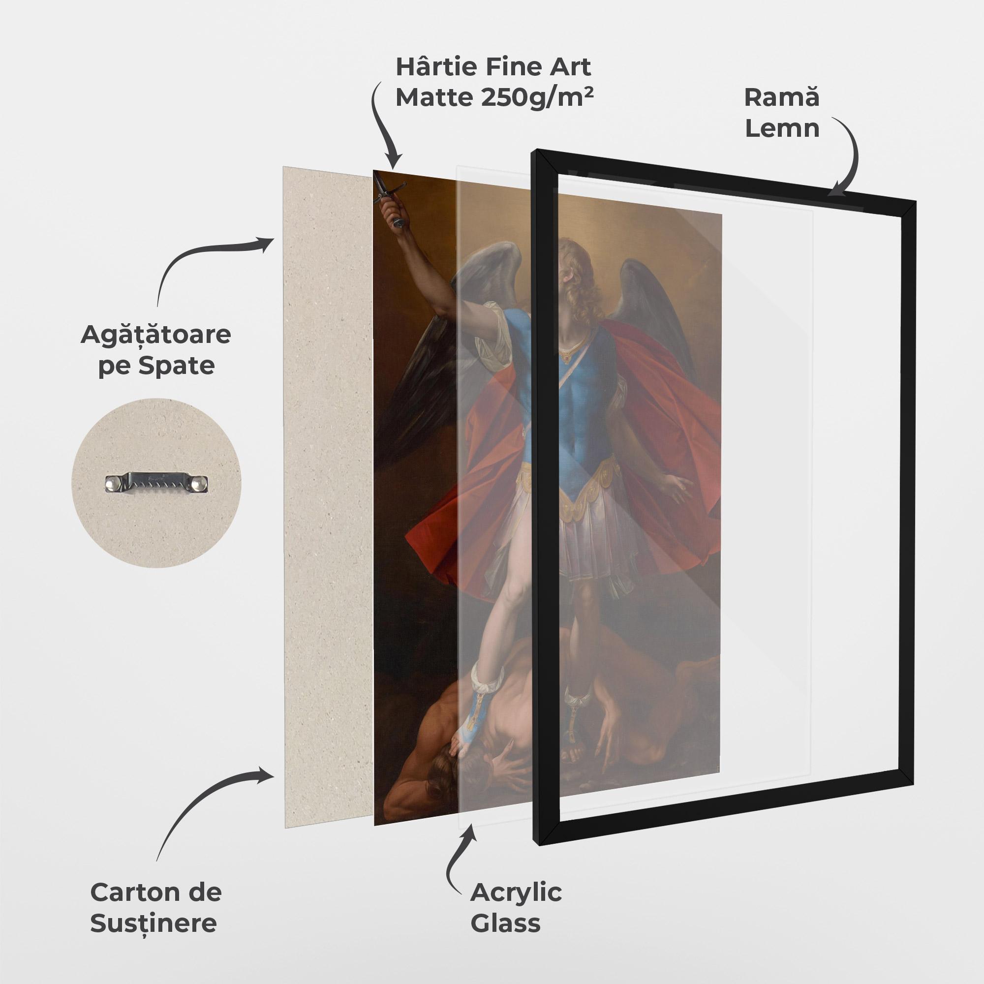 Poster Înrămat Sword In Upraised mockup 1