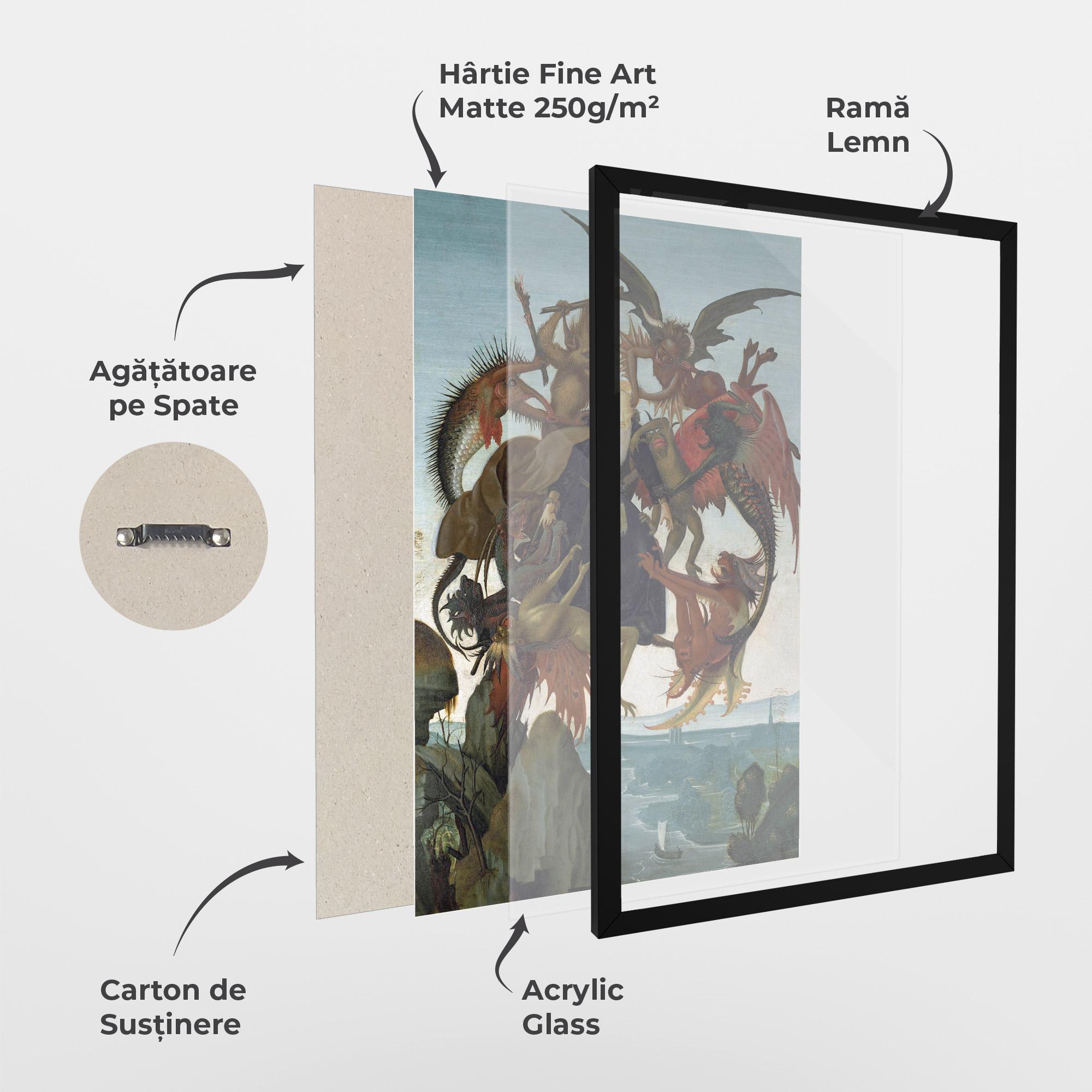 Poster Înrămat Torment Of Saint mockup 1