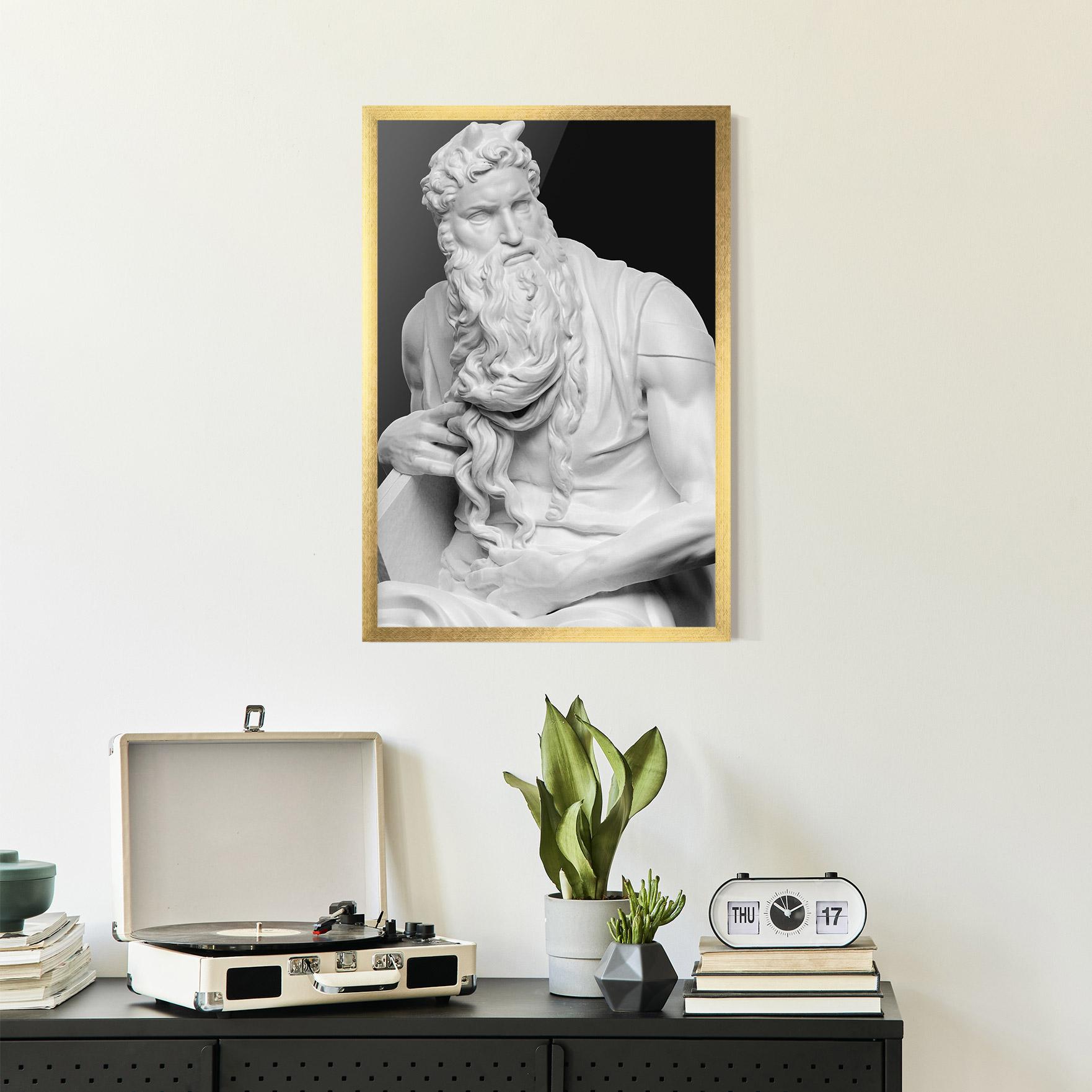 Poster Înrămat Moses Statue mockup 2