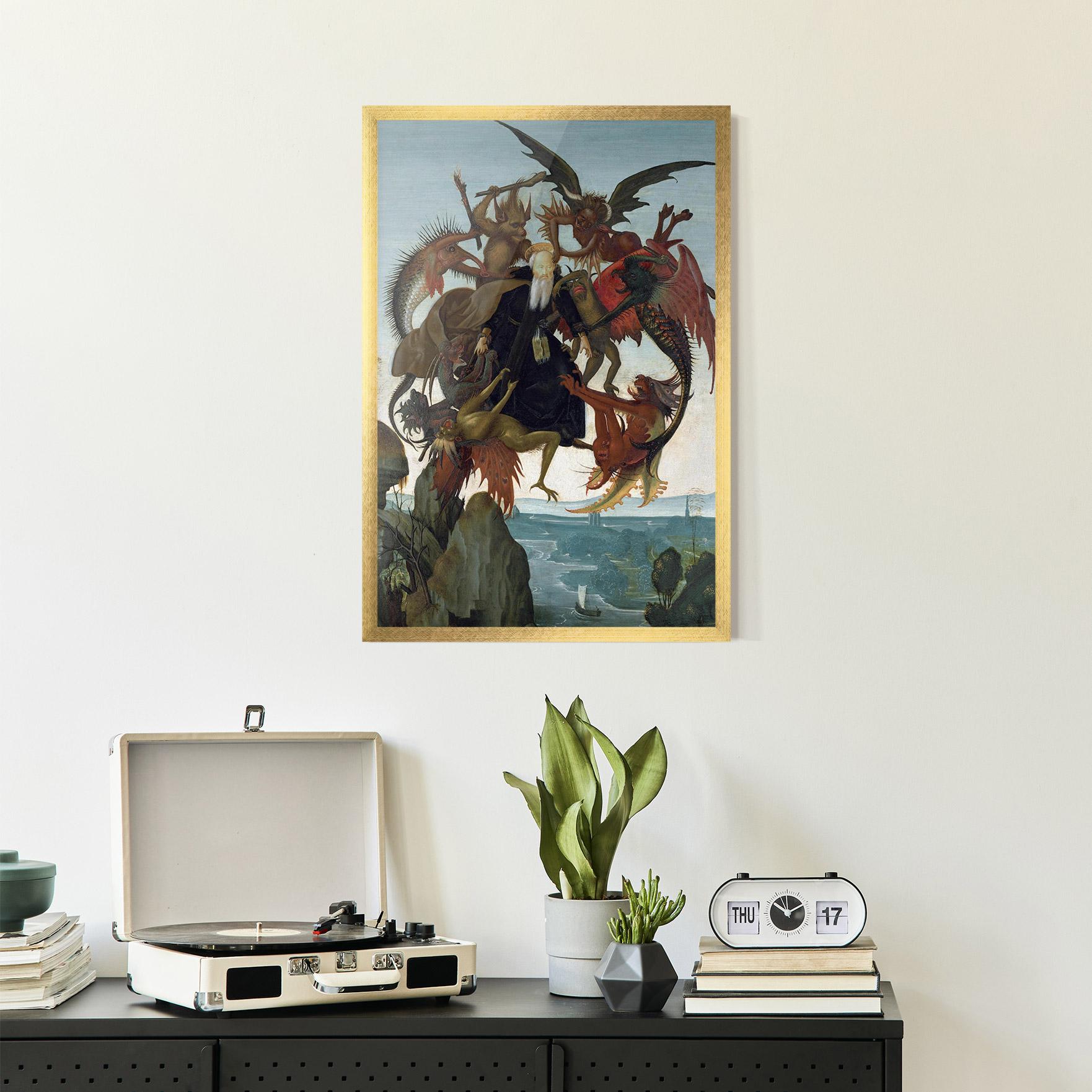 Poster Înrămat Torment Of Saint mockup 2