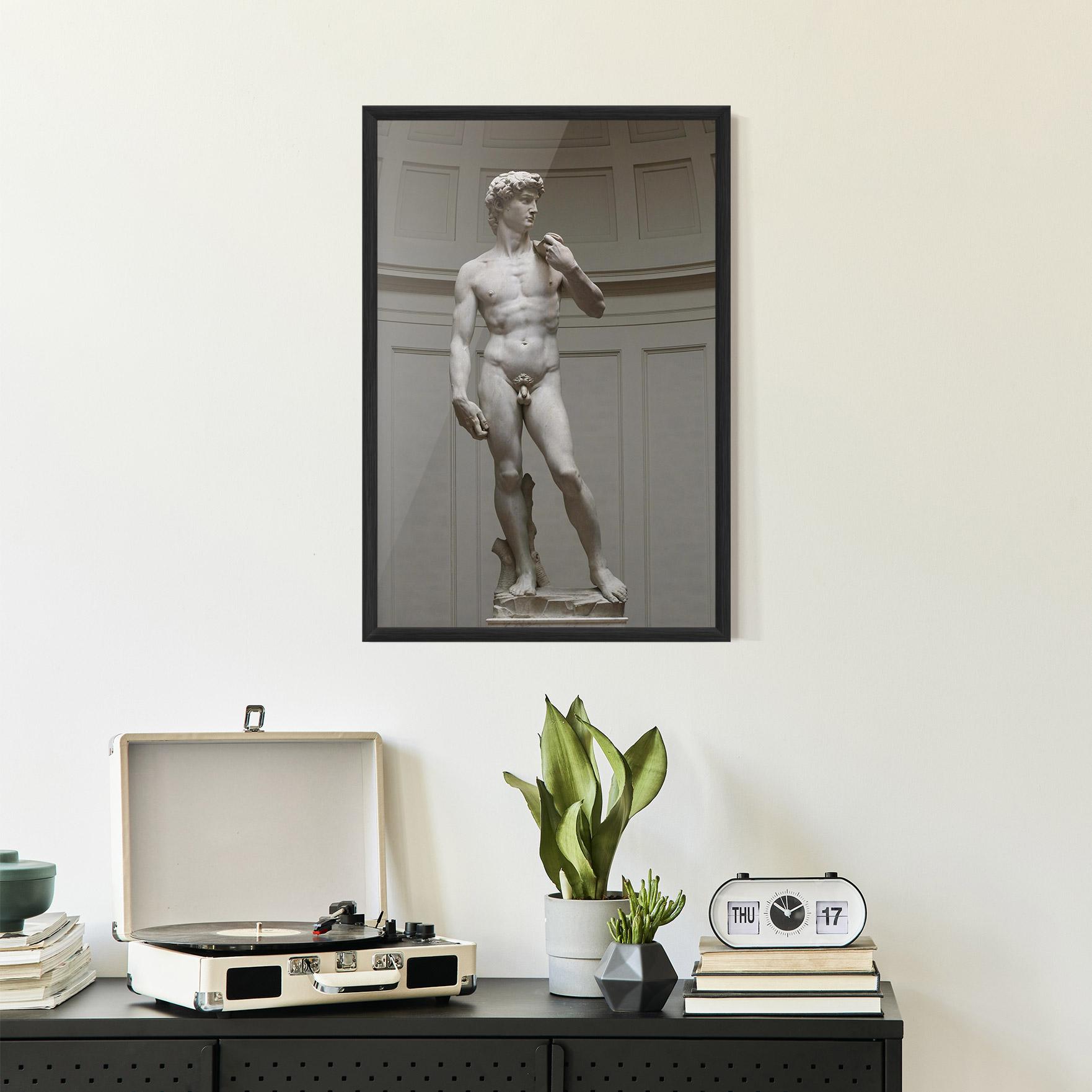 Poster Înrămat Michelangelo Statue mockup 2