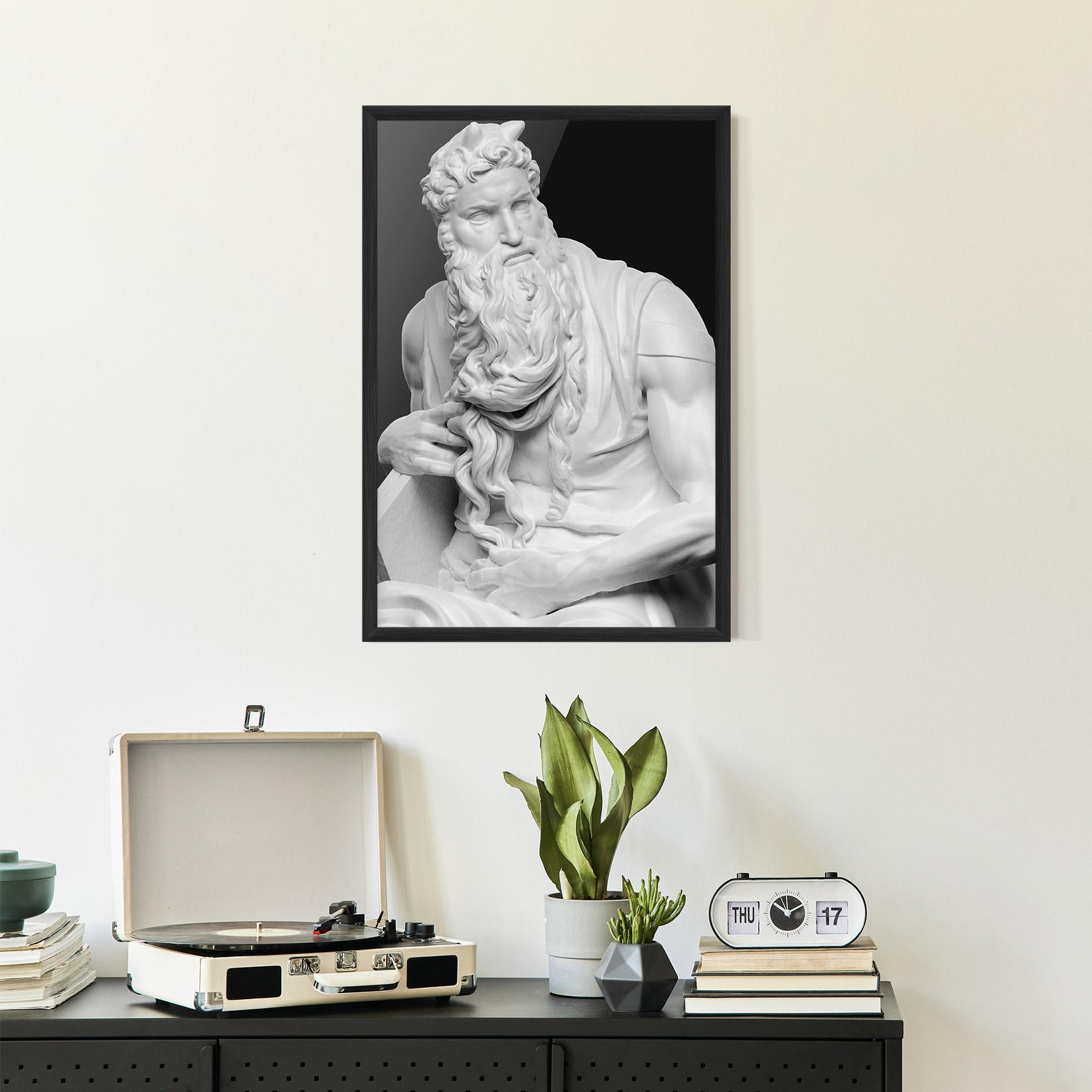 Poster Înrămat Moses Statue mockup 2