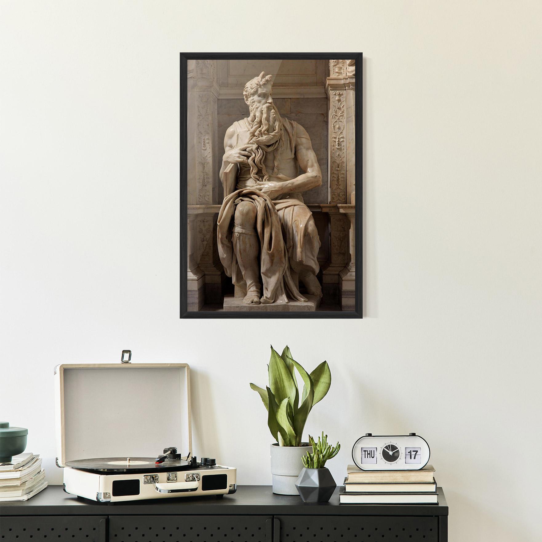 Poster Înrămat Statue Moses mockup 2