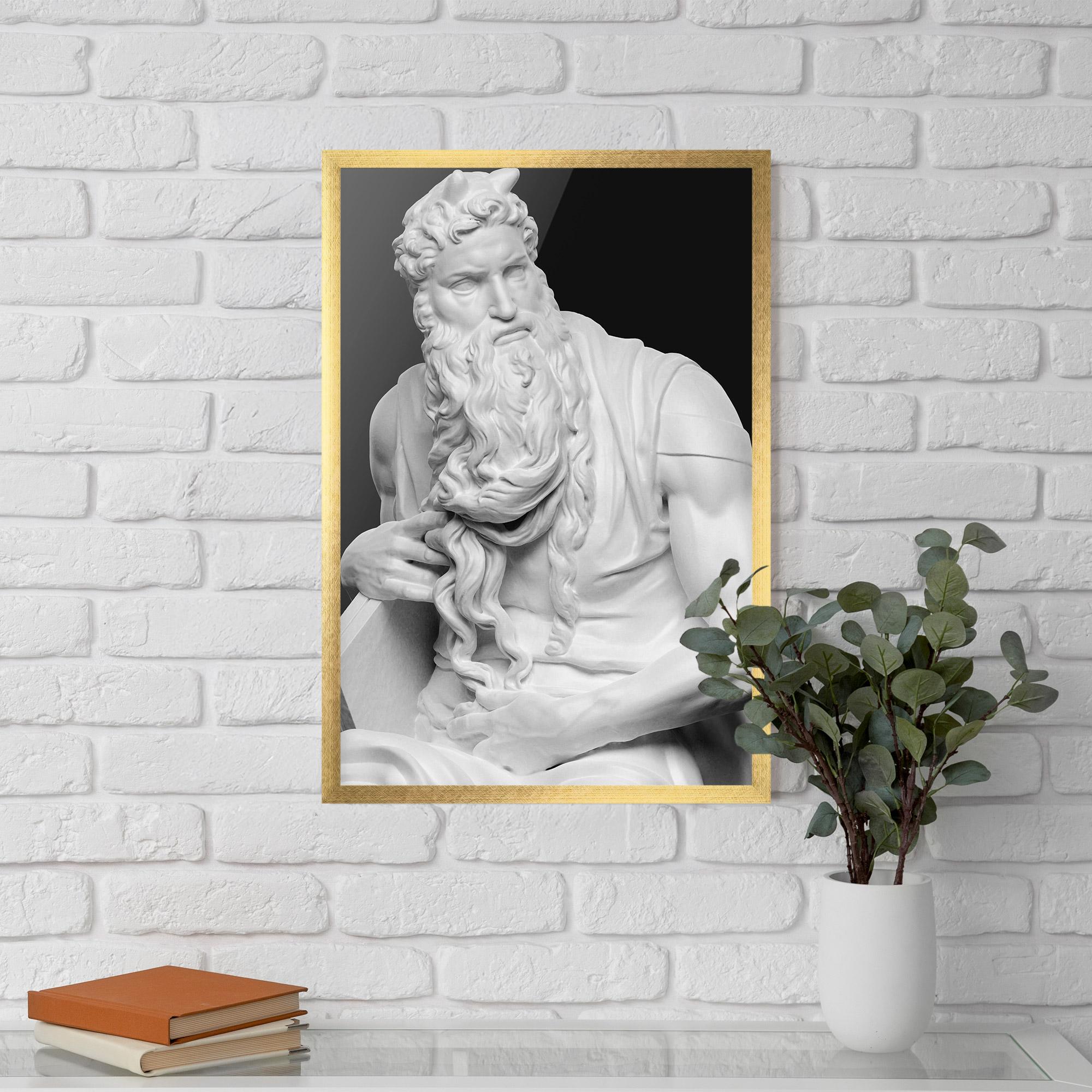 Poster Înrămat Moses Statue mockup 5